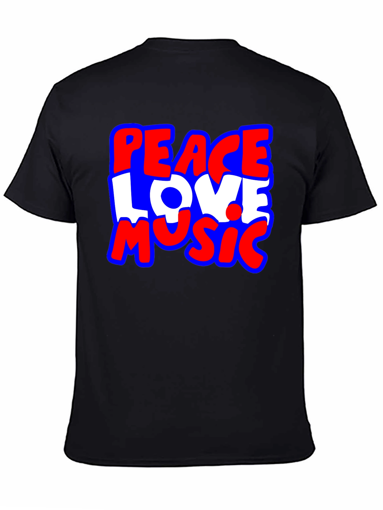 Peace Love Music Graphic T-Shirt