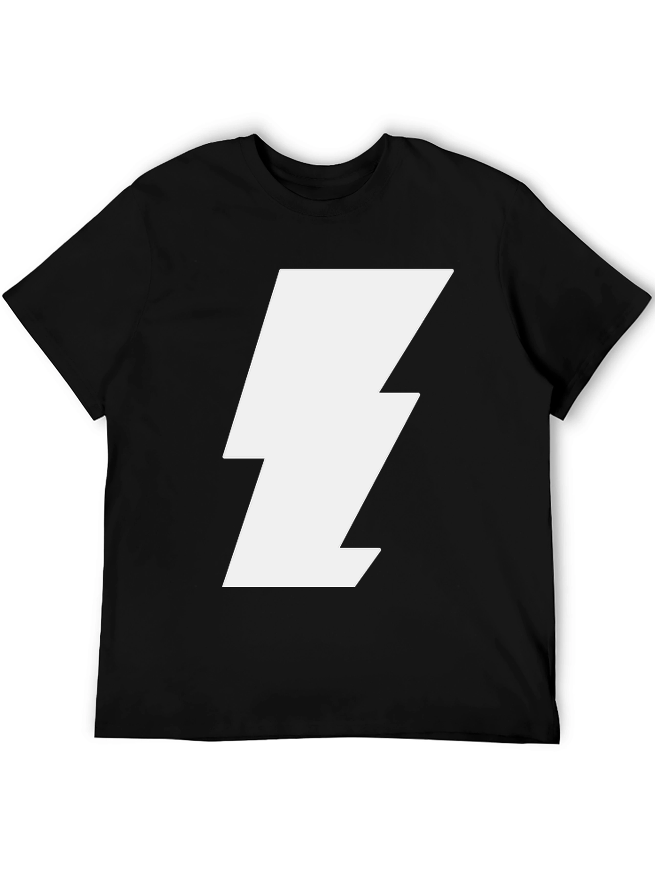 Lightning Bolt Graphic Tee - Black