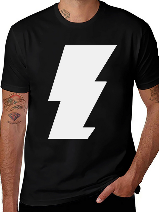 Lightning Bolt Graphic Tee - Black