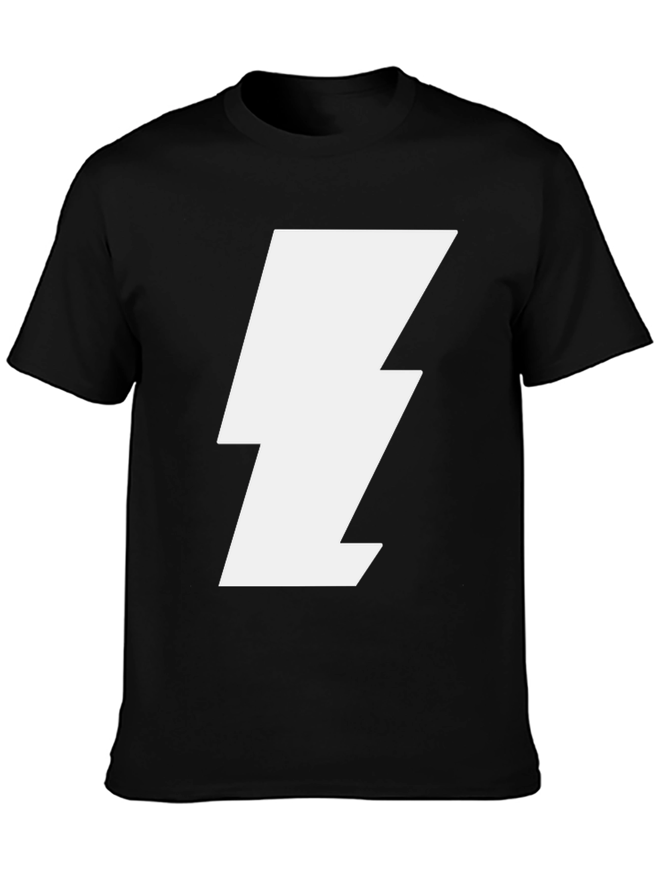 Lightning Bolt Graphic Tee - Black