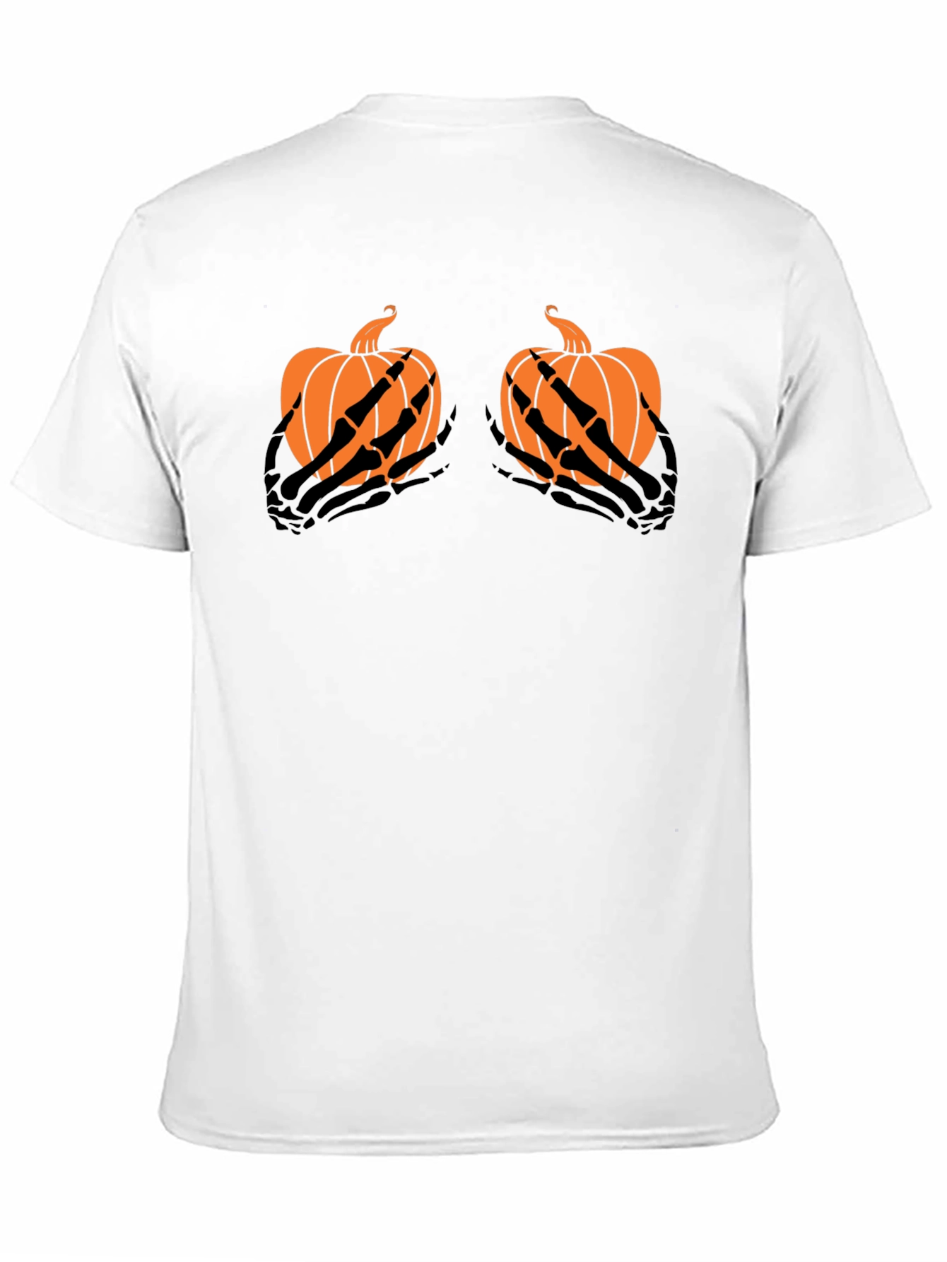 Halloween Pumpkin Skeleton Hands T-Shirt