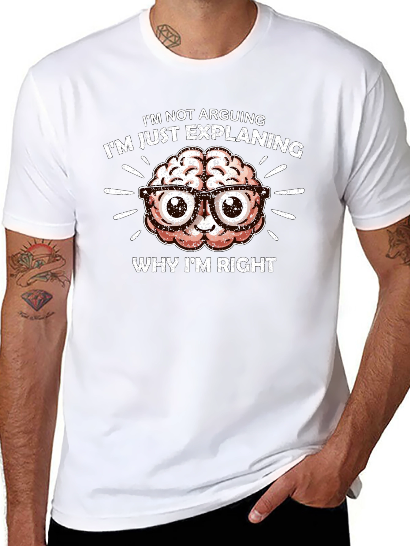 Im Not Arguing T-Shirt - Brain Design
