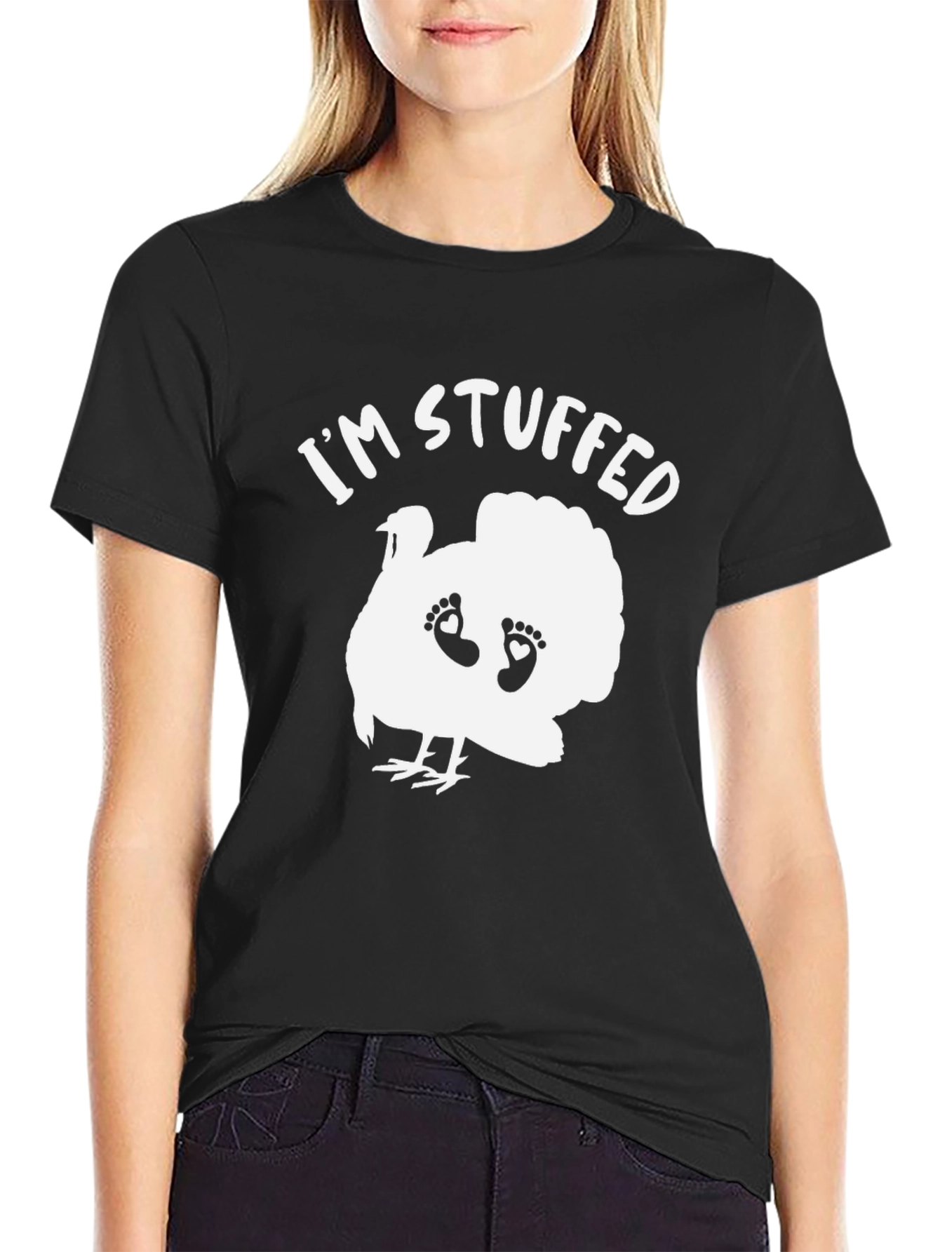 Im Stuffed Thanksgiving Pregnancy T-Shirt