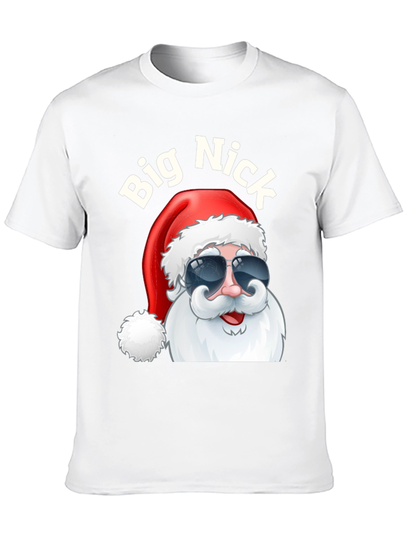 Big Nick Santa Black Graphic Tee