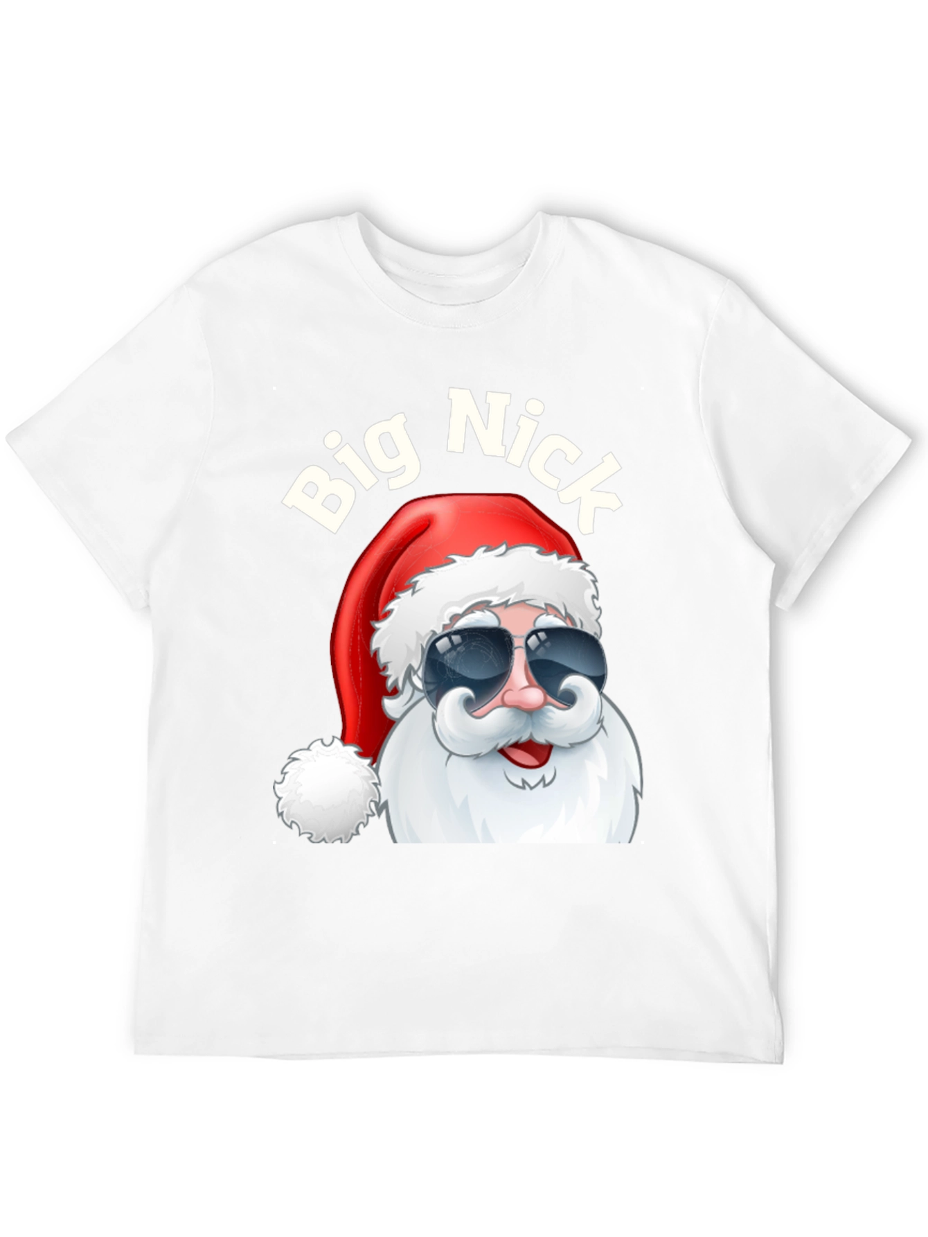 Big Nick Santa Black Graphic Tee