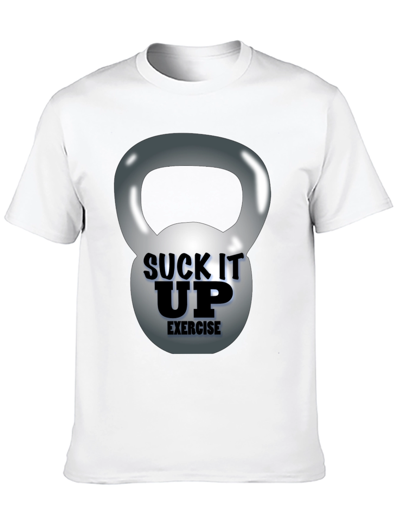 Suck It Up Exercise Kettlebell Graphic Tee