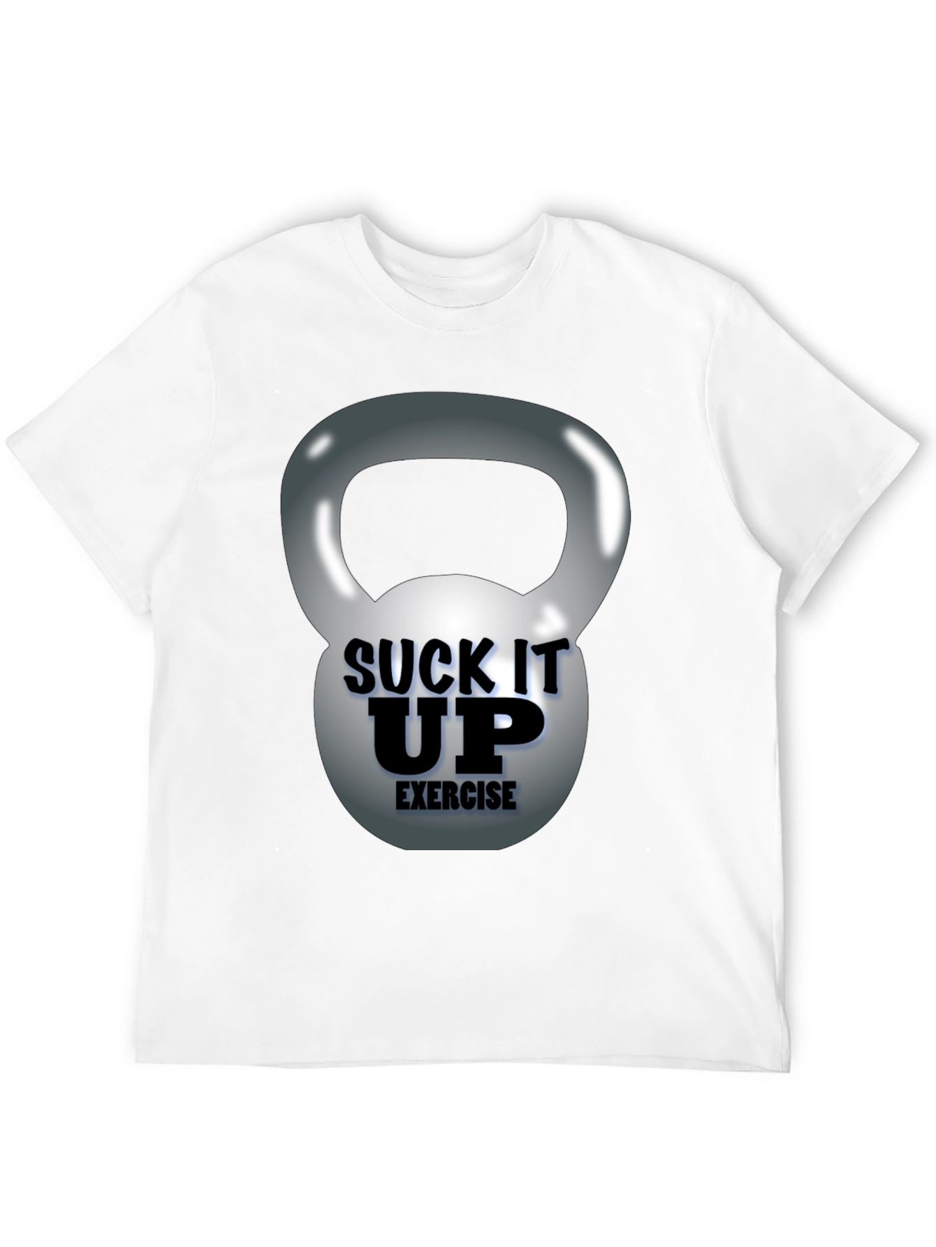 Suck It Up Exercise Kettlebell Graphic Tee