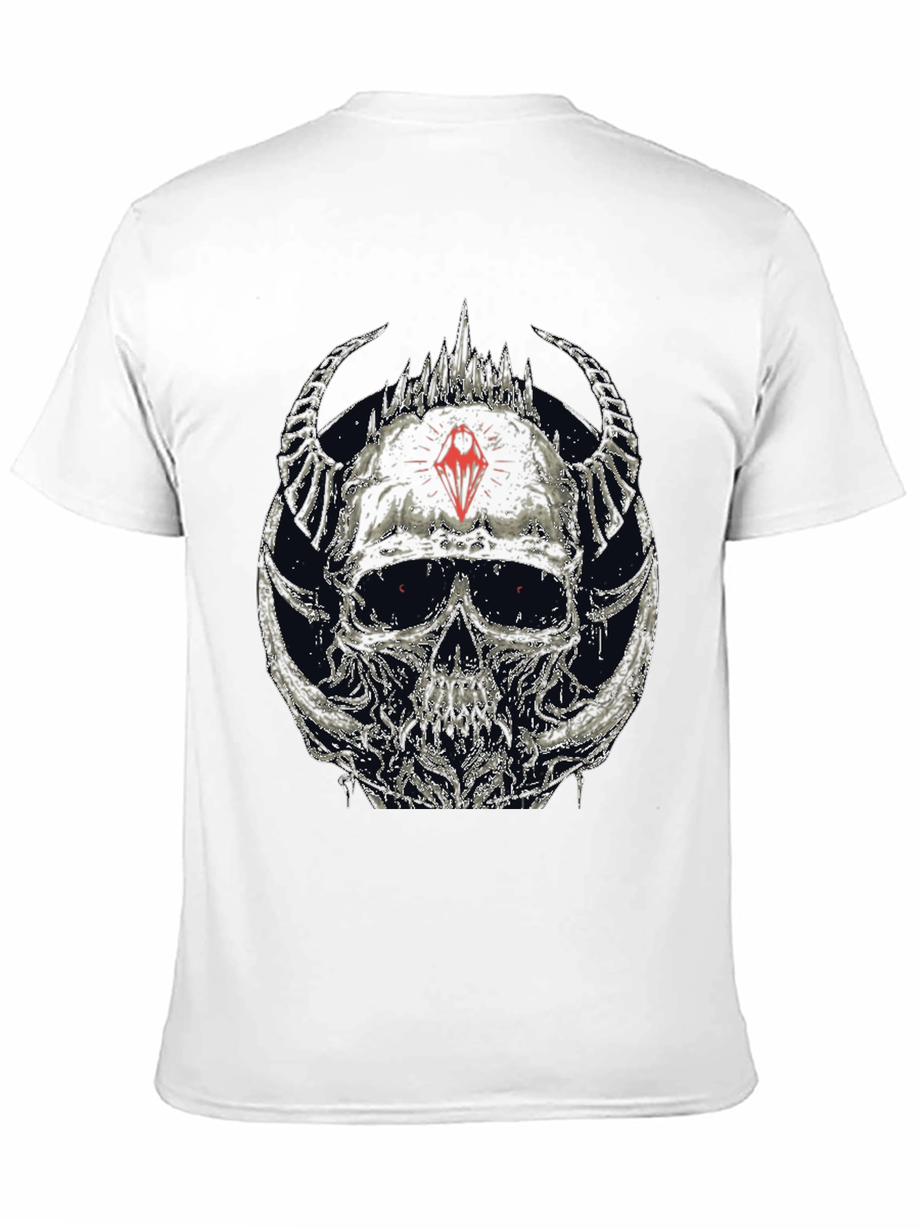 Skull & Horns Graphic T-Shirt