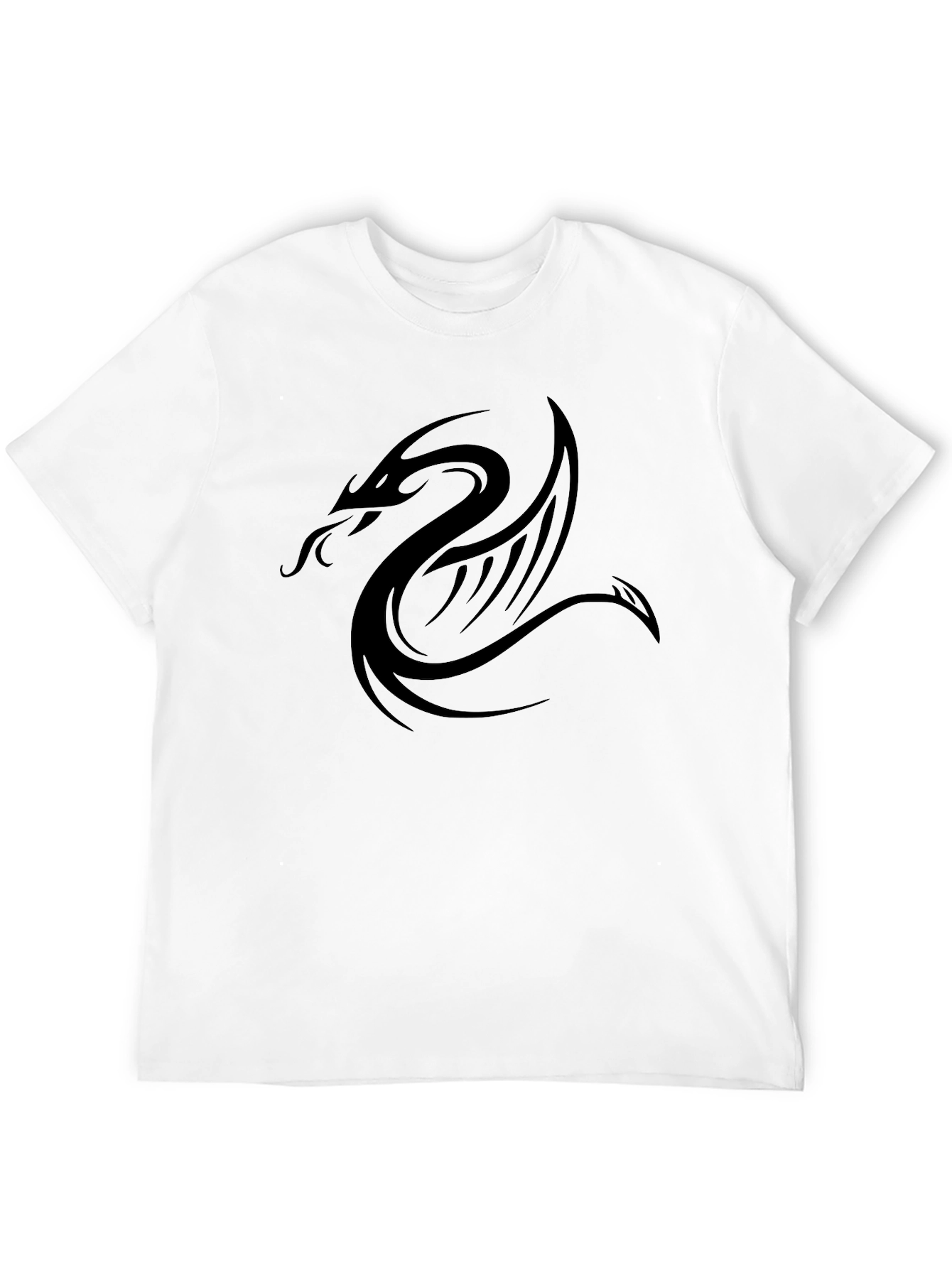 Black Dragon Graphic Tee - Modern Style