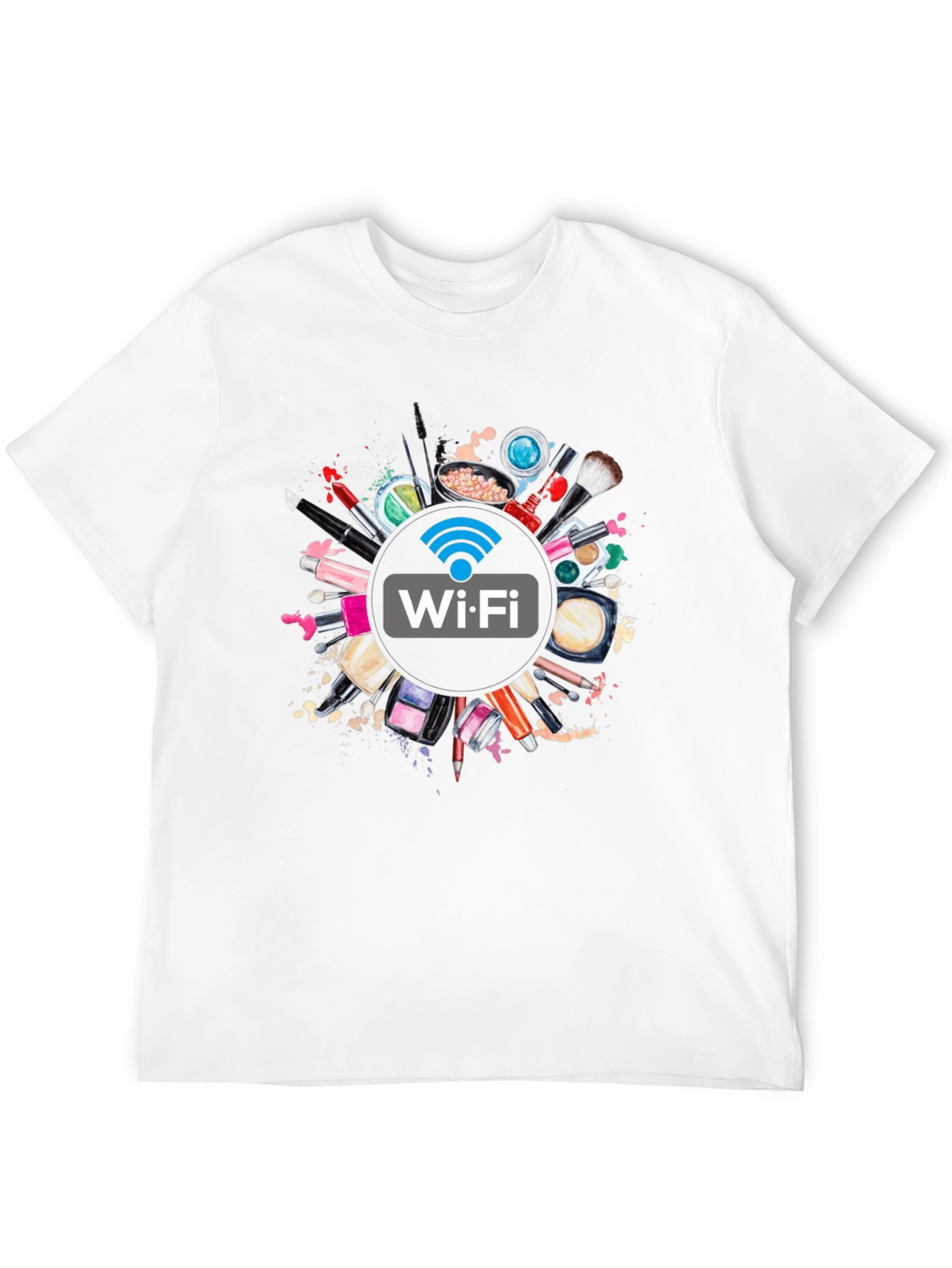 Makeup Artist WiFi T-Shirt - Black Cotton Tee