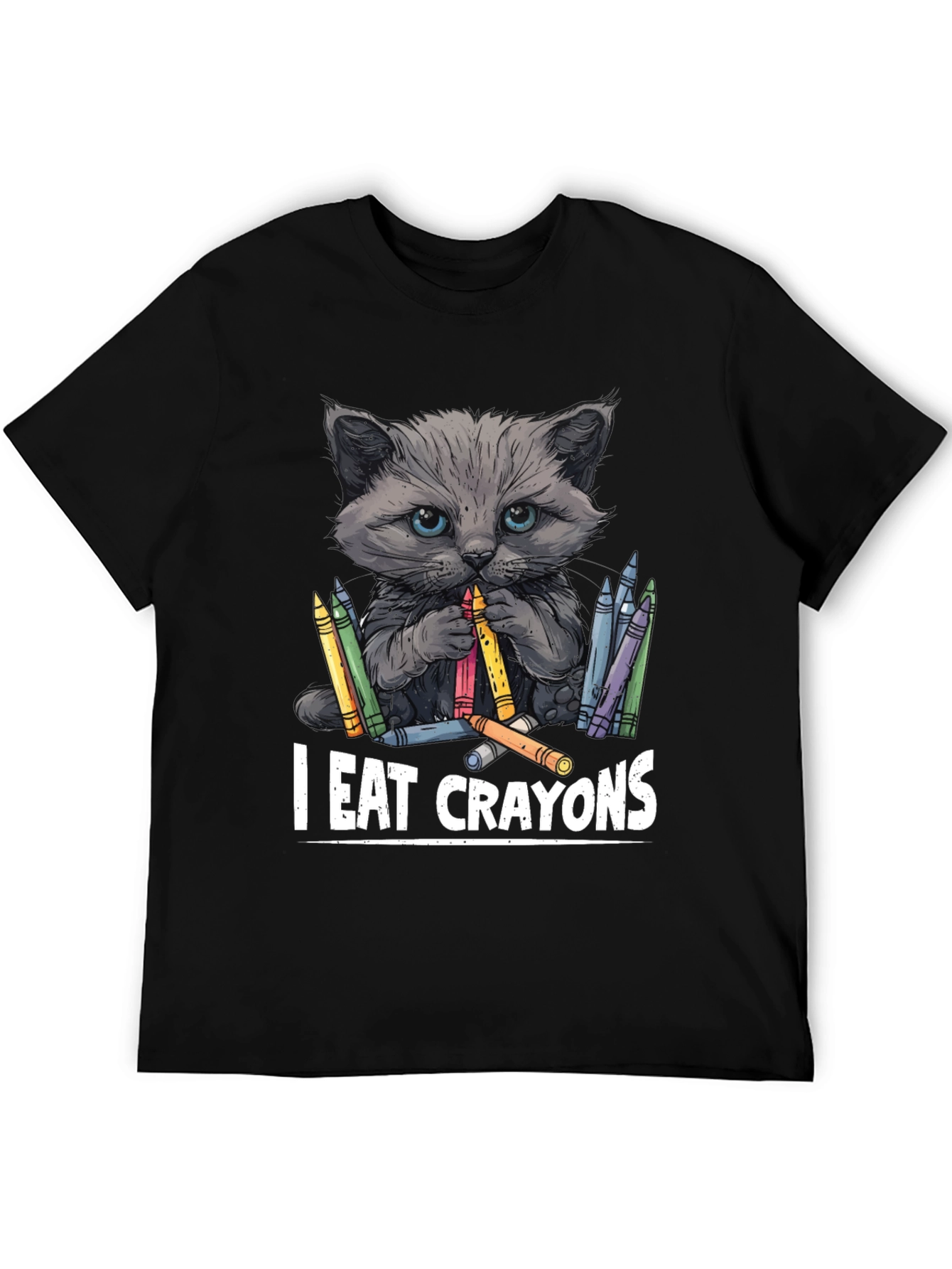 I Eat Crayons Cat T-Shirt