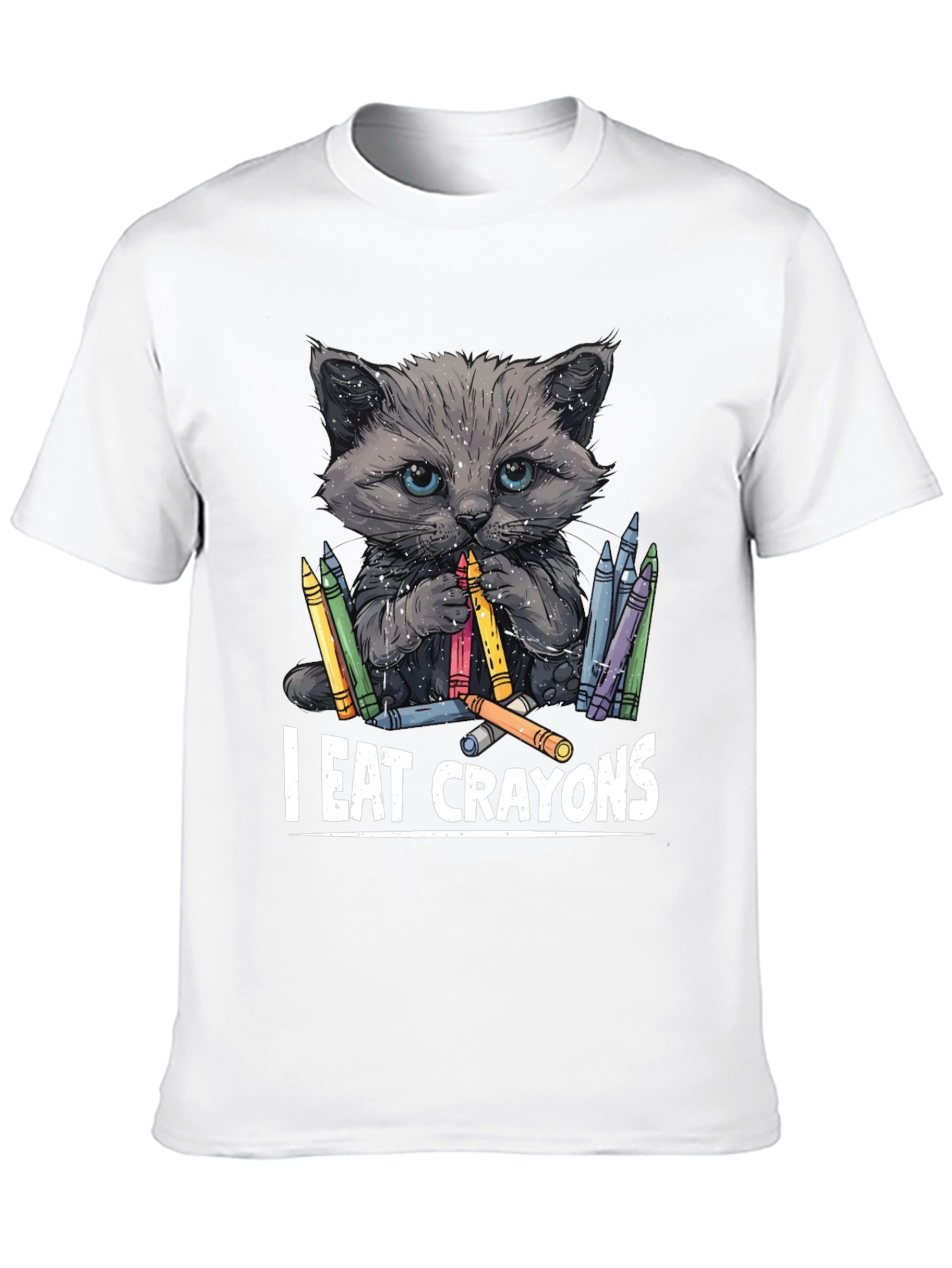 I Eat Crayons Cat T-Shirt