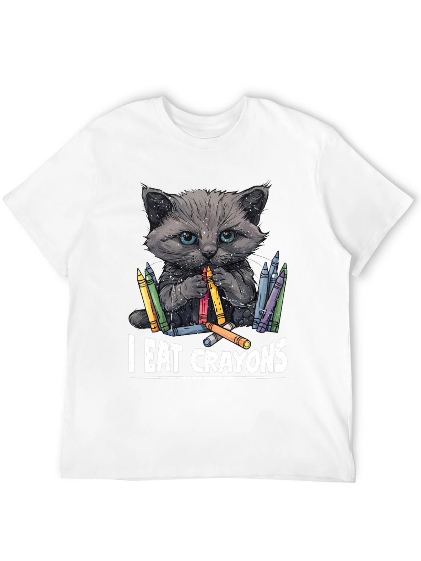 I Eat Crayons Cat T-Shirt