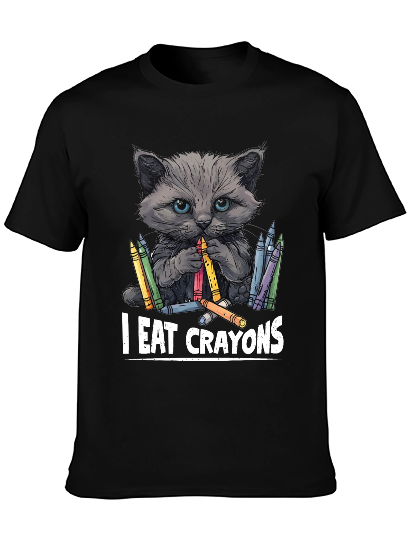 I Eat Crayons Cat T-Shirt