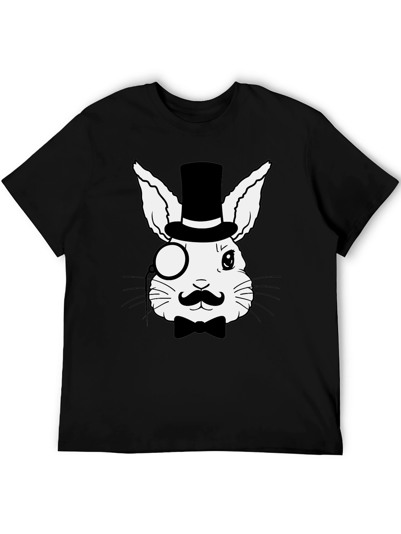 Dapper Rabbit T-Shirt - Stylish Bunny Design