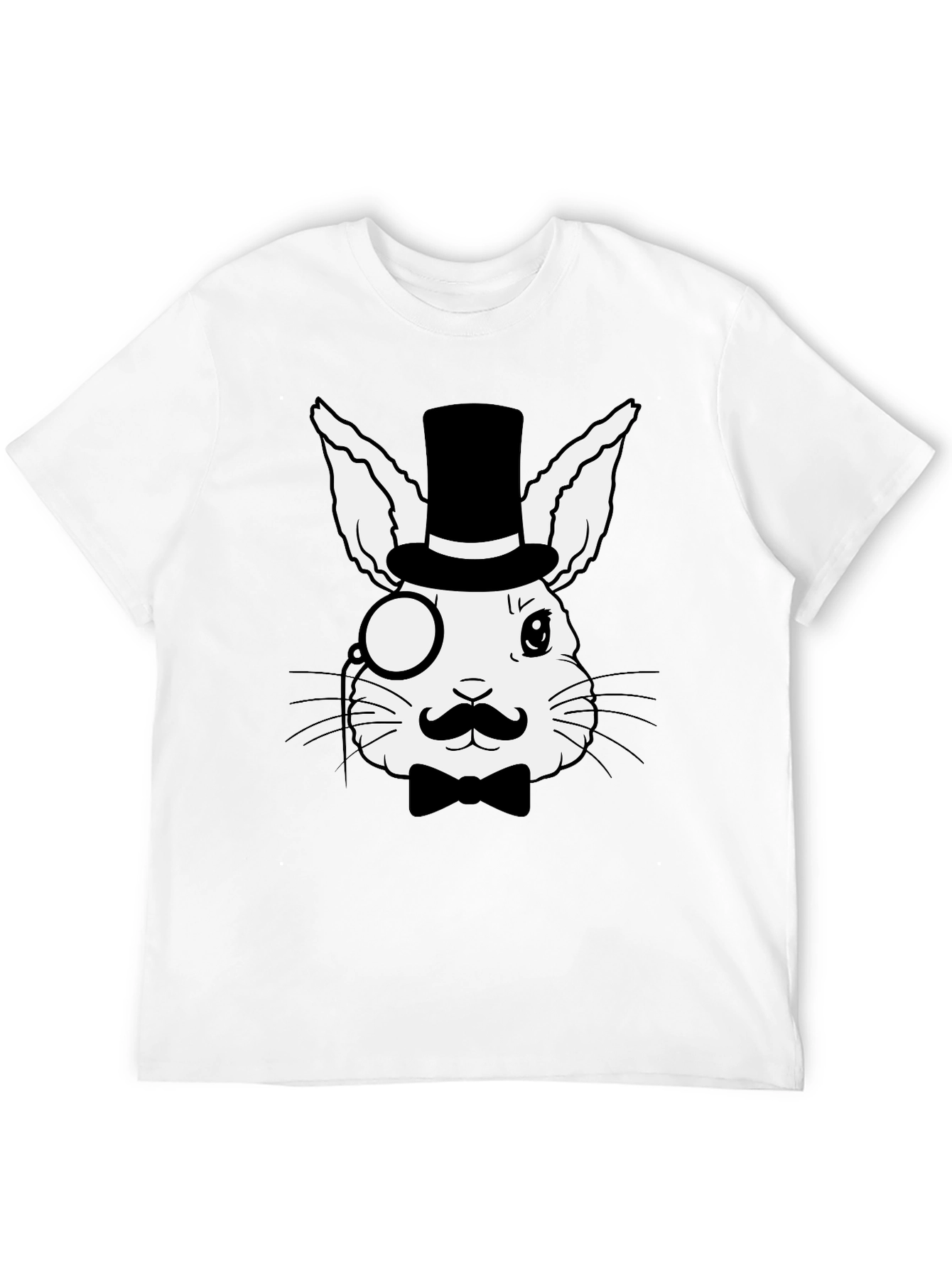 Dapper Rabbit T-Shirt - Stylish Bunny Design