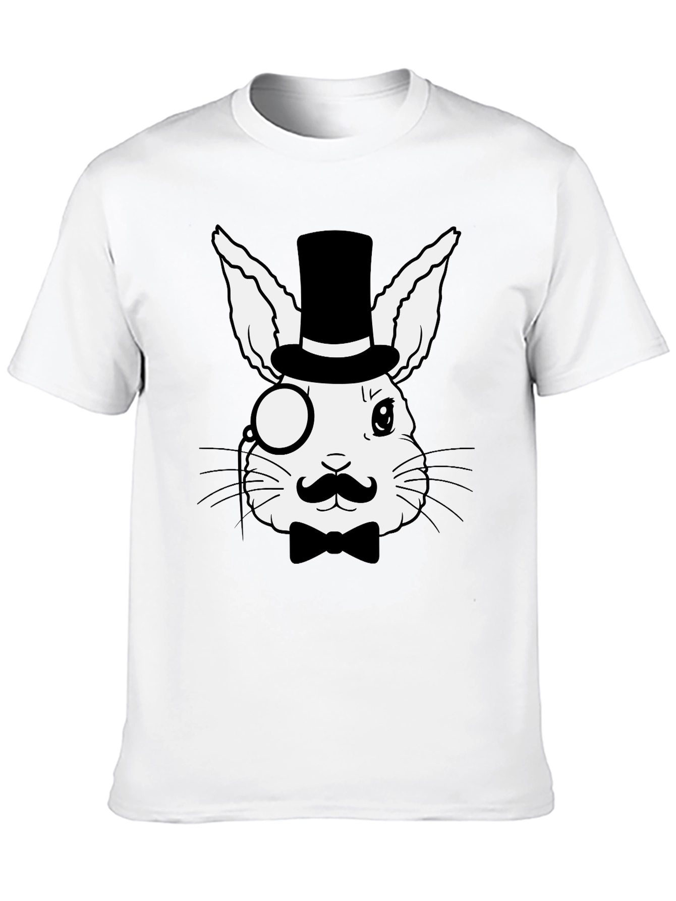 Dapper Rabbit T-Shirt - Stylish Bunny Design