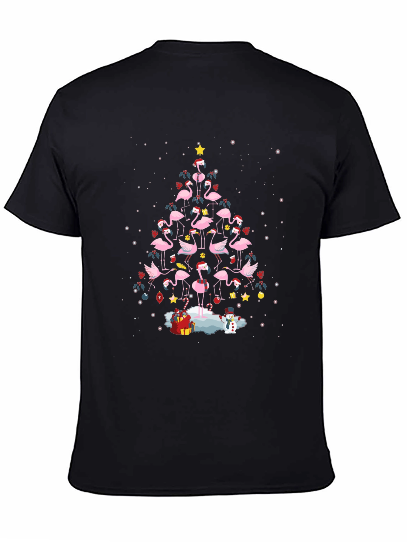 Flamingo Christmas Tree T-Shirt