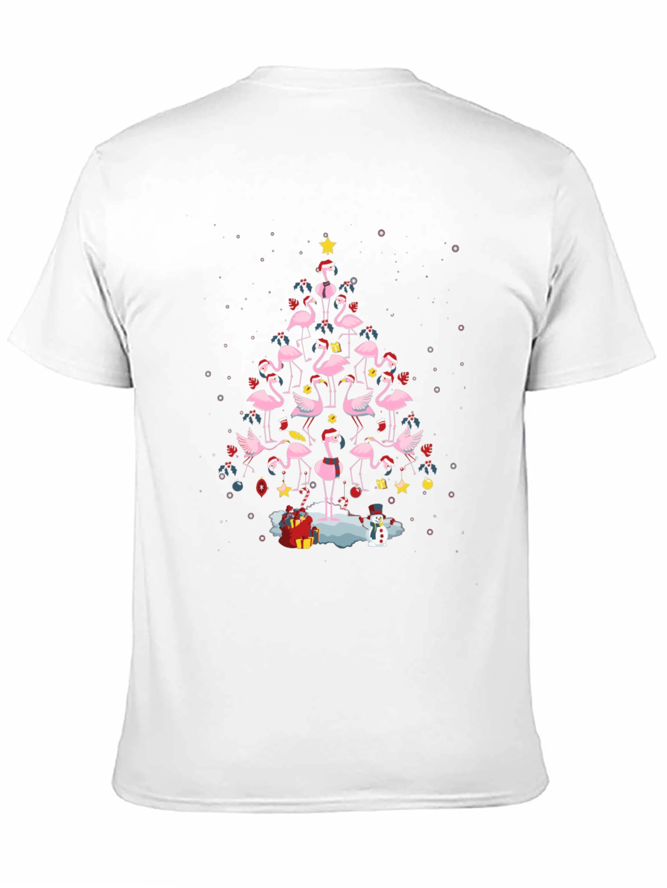Flamingo Christmas Tree T-Shirt