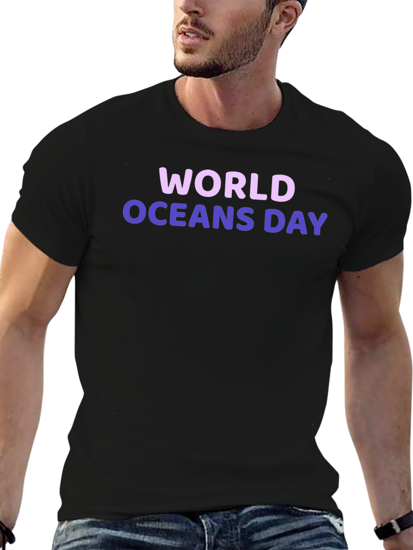 World Oceans Day T-Shirt - Black