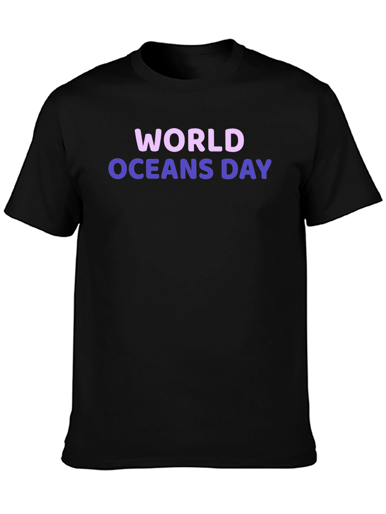 World Oceans Day T-Shirt - Black