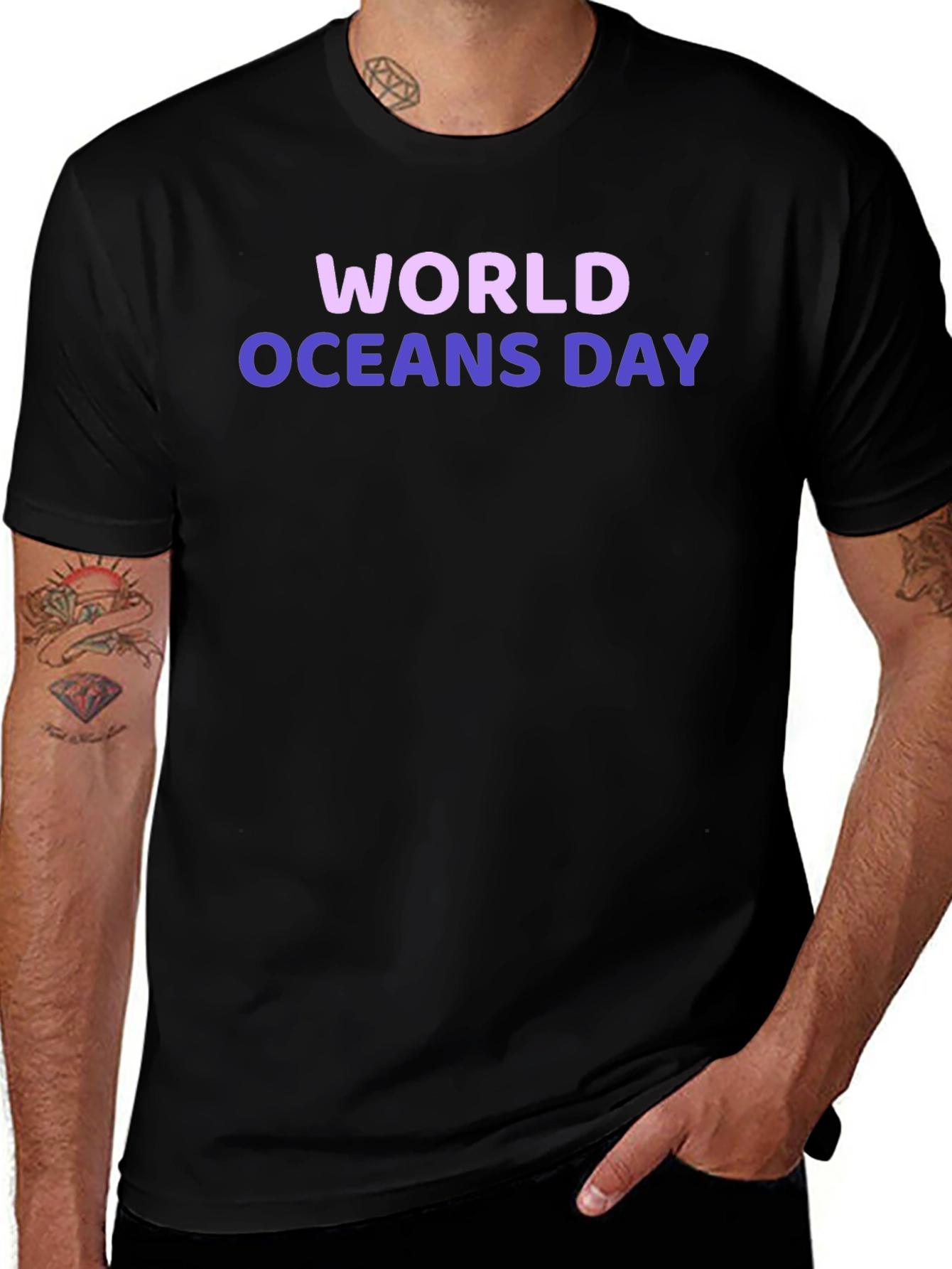 World Oceans Day T-Shirt - Black
