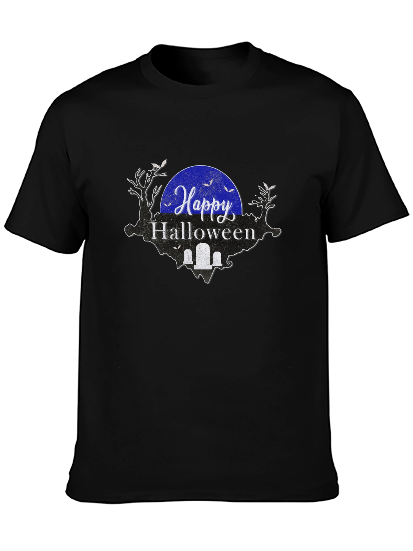 Happy Halloween Graphic Tee - Black Shirt