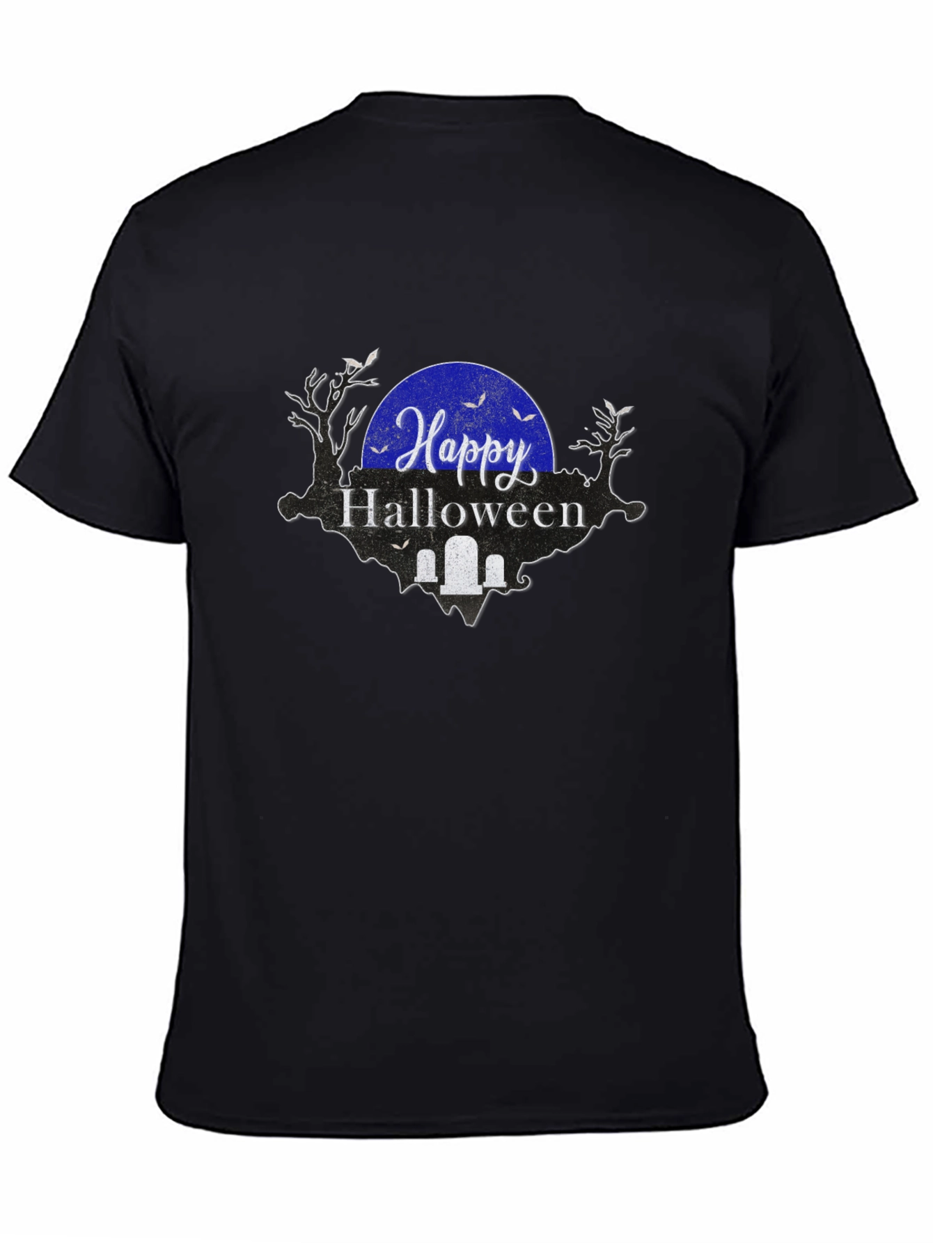Happy Halloween Graphic Tee - Black Shirt