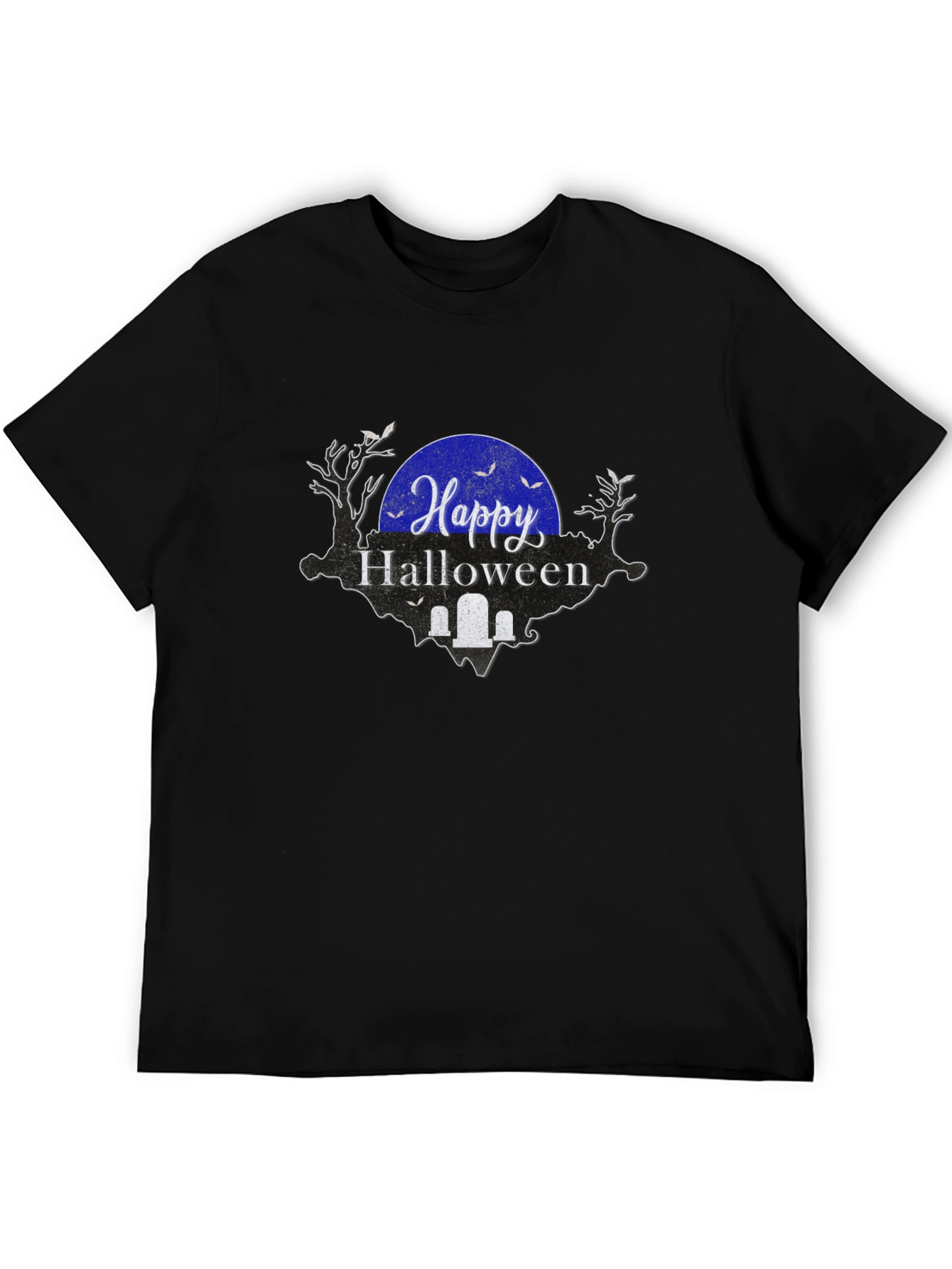 Happy Halloween Graphic Tee - Black Shirt