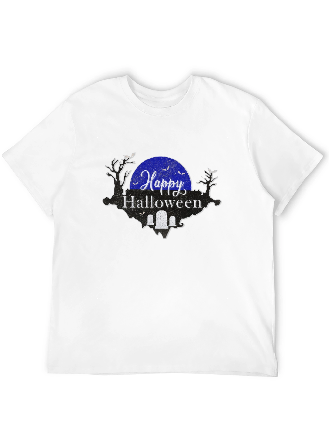 Happy Halloween Graphic Tee - Black Shirt