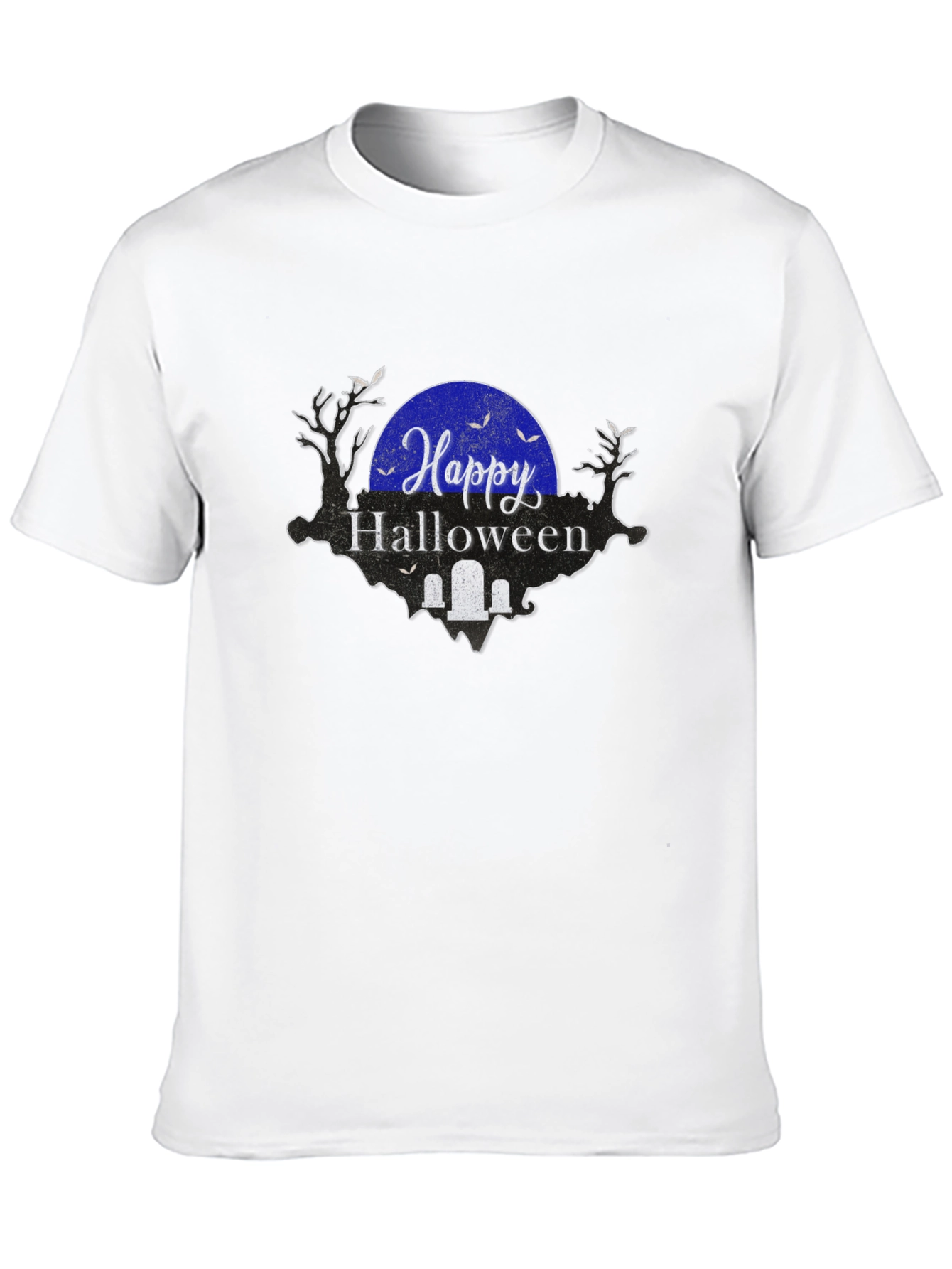 Happy Halloween Graphic Tee - Black Shirt