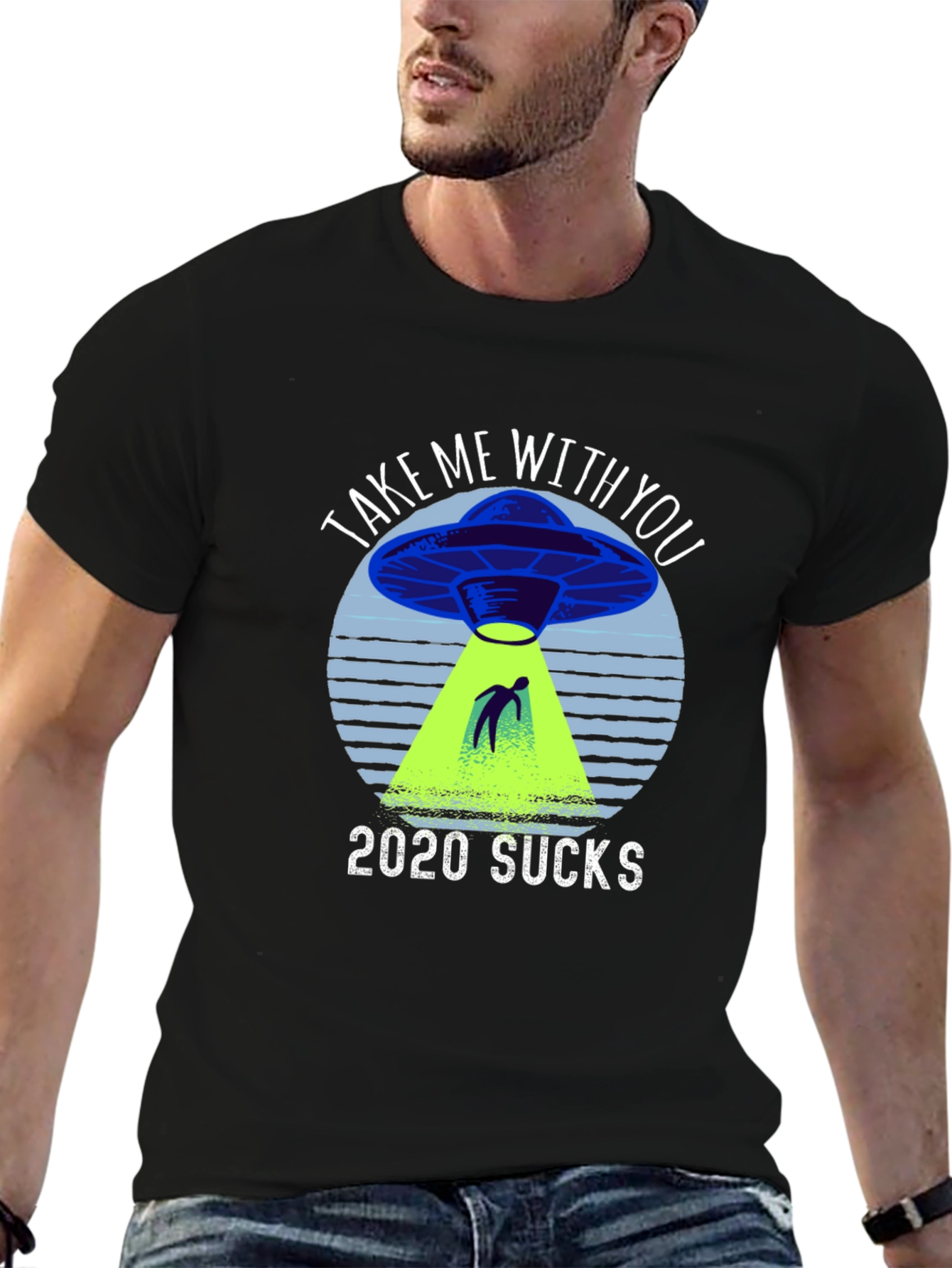 2020 Sucks UFO Graphic Novelty T-Shirt