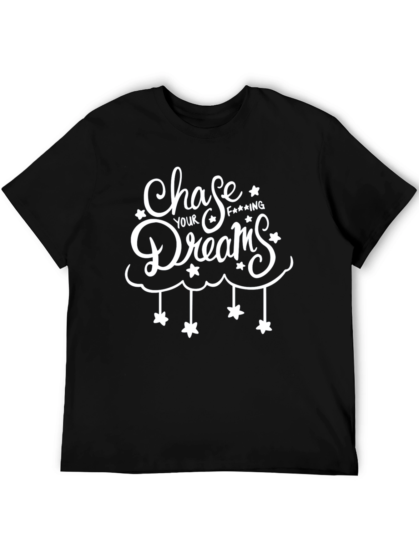 Chase Your Dreams Graphic Tee - Black T-Shirt