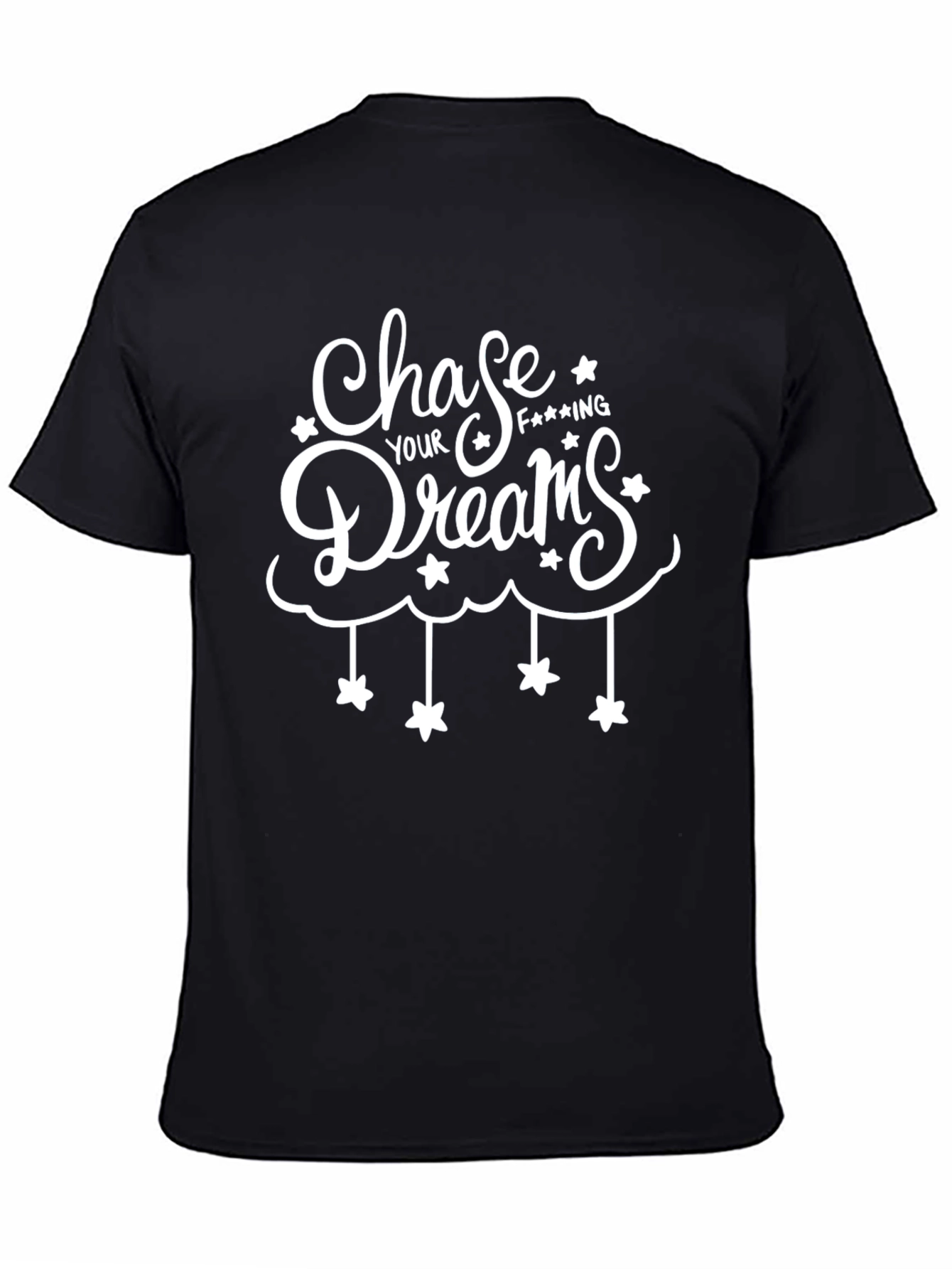 Chase Your Dreams Graphic Tee - Black T-Shirt