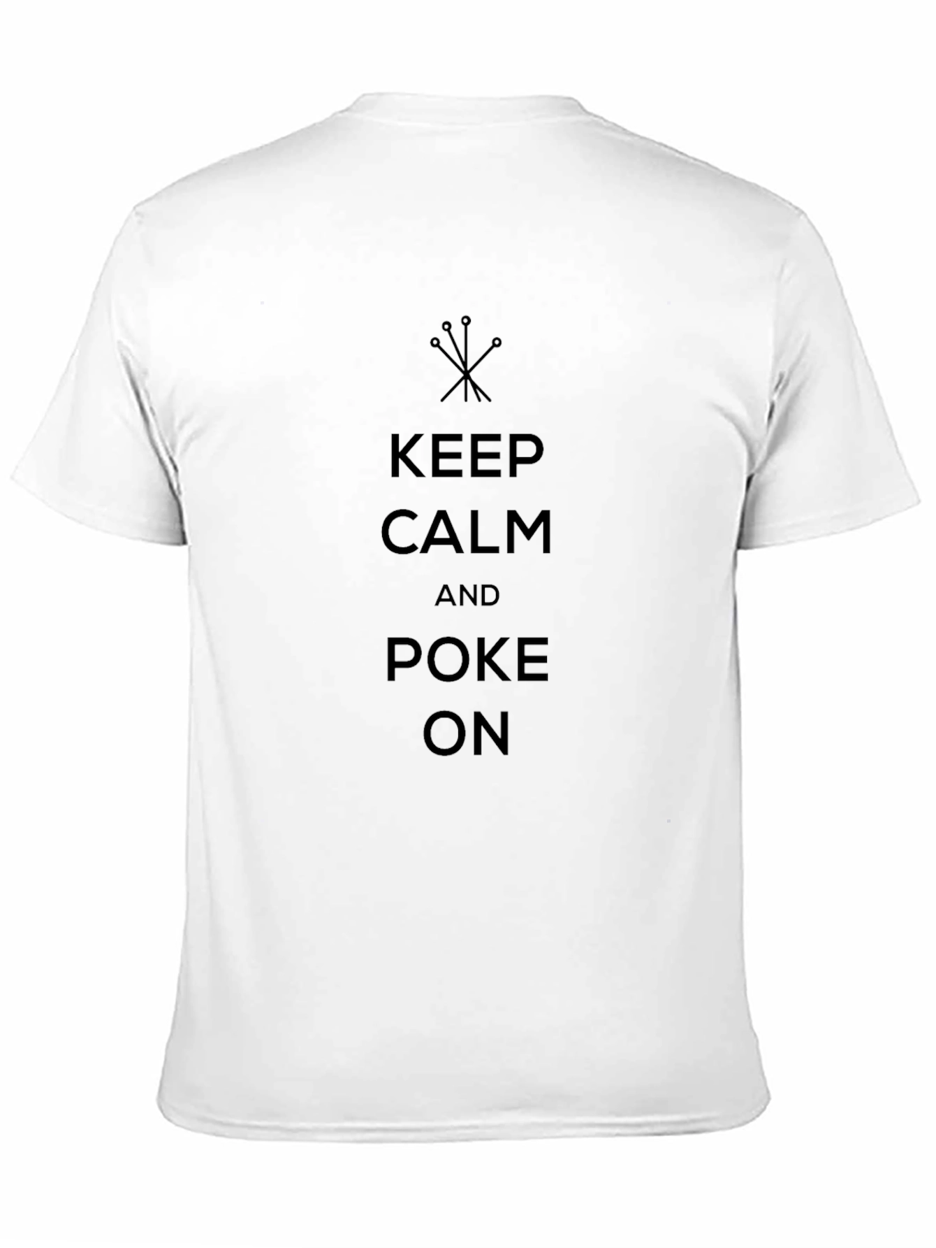 Keep Calm and Poke On Black T-Shirt