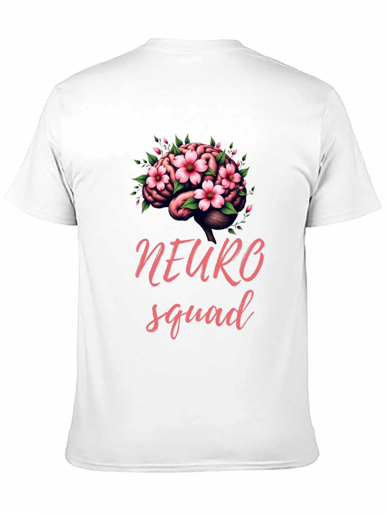 Neuro Squad Brain Floral Graphic Tee - Unisex