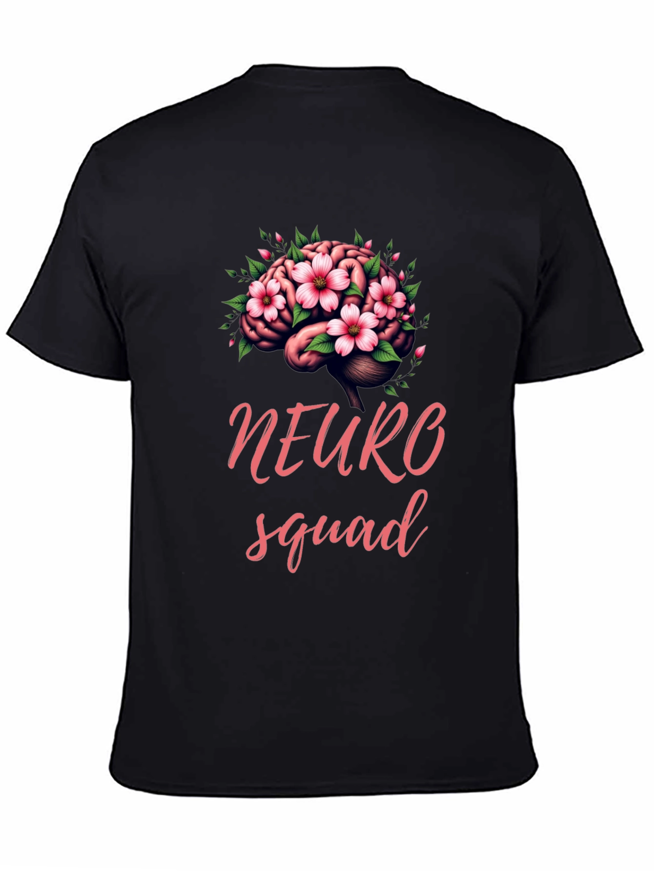 Neuro Squad Brain Floral Graphic Tee - Unisex