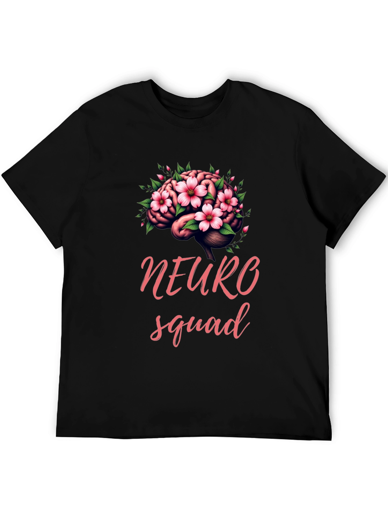 Neuro Squad Brain Floral Graphic Tee - Unisex