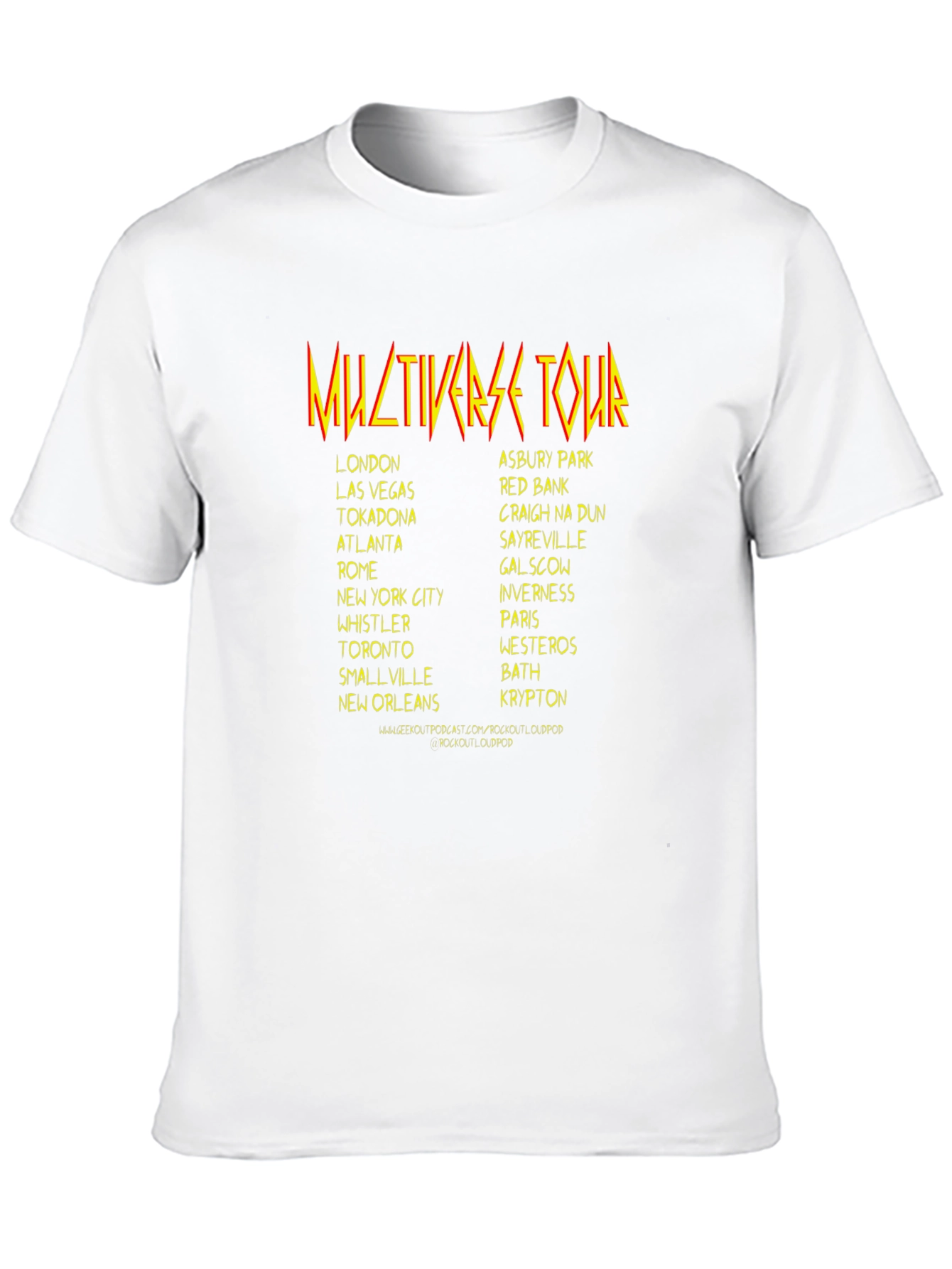 Multiverse Tour Black Graphic T-Shirt