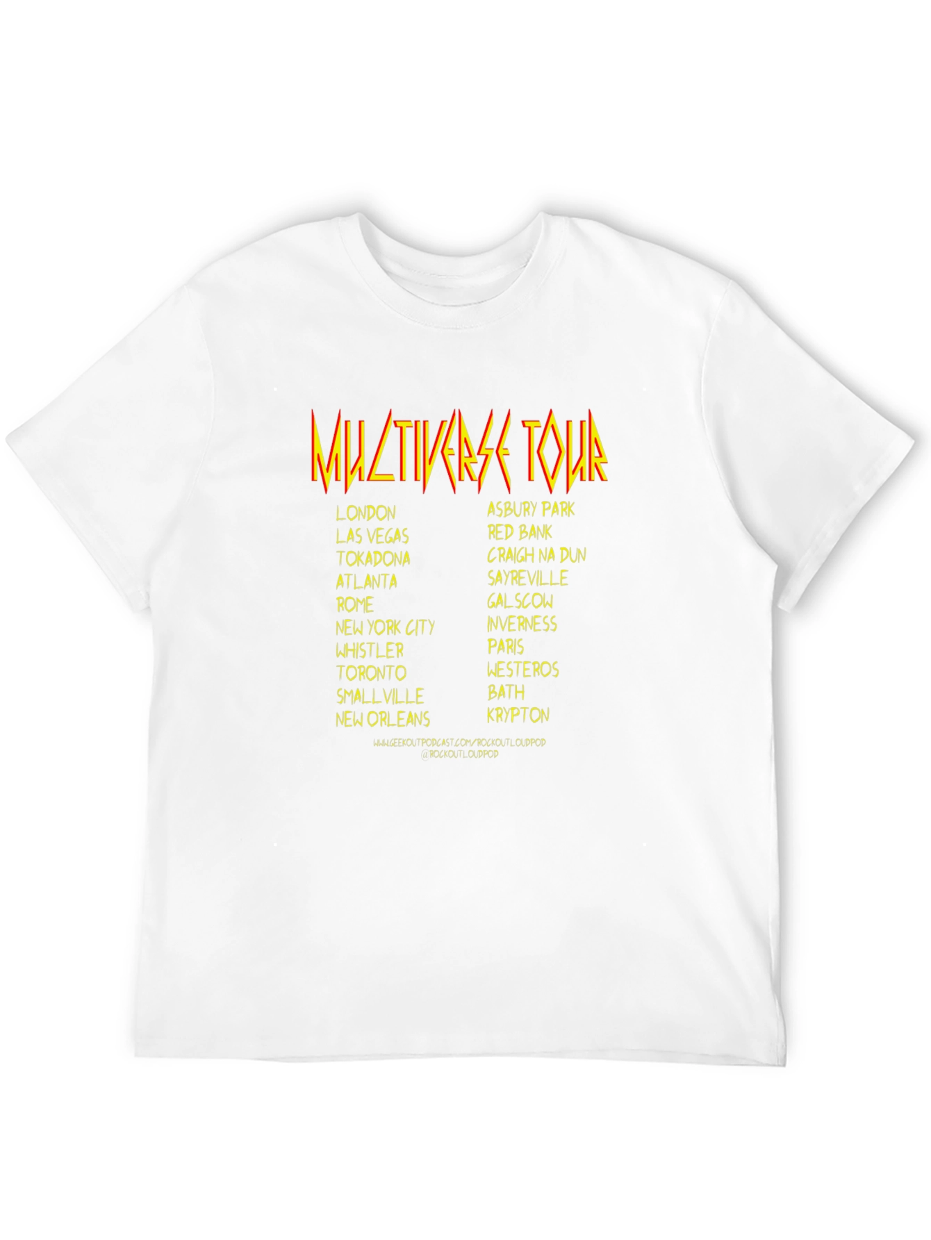 Multiverse Tour Black Graphic T-Shirt