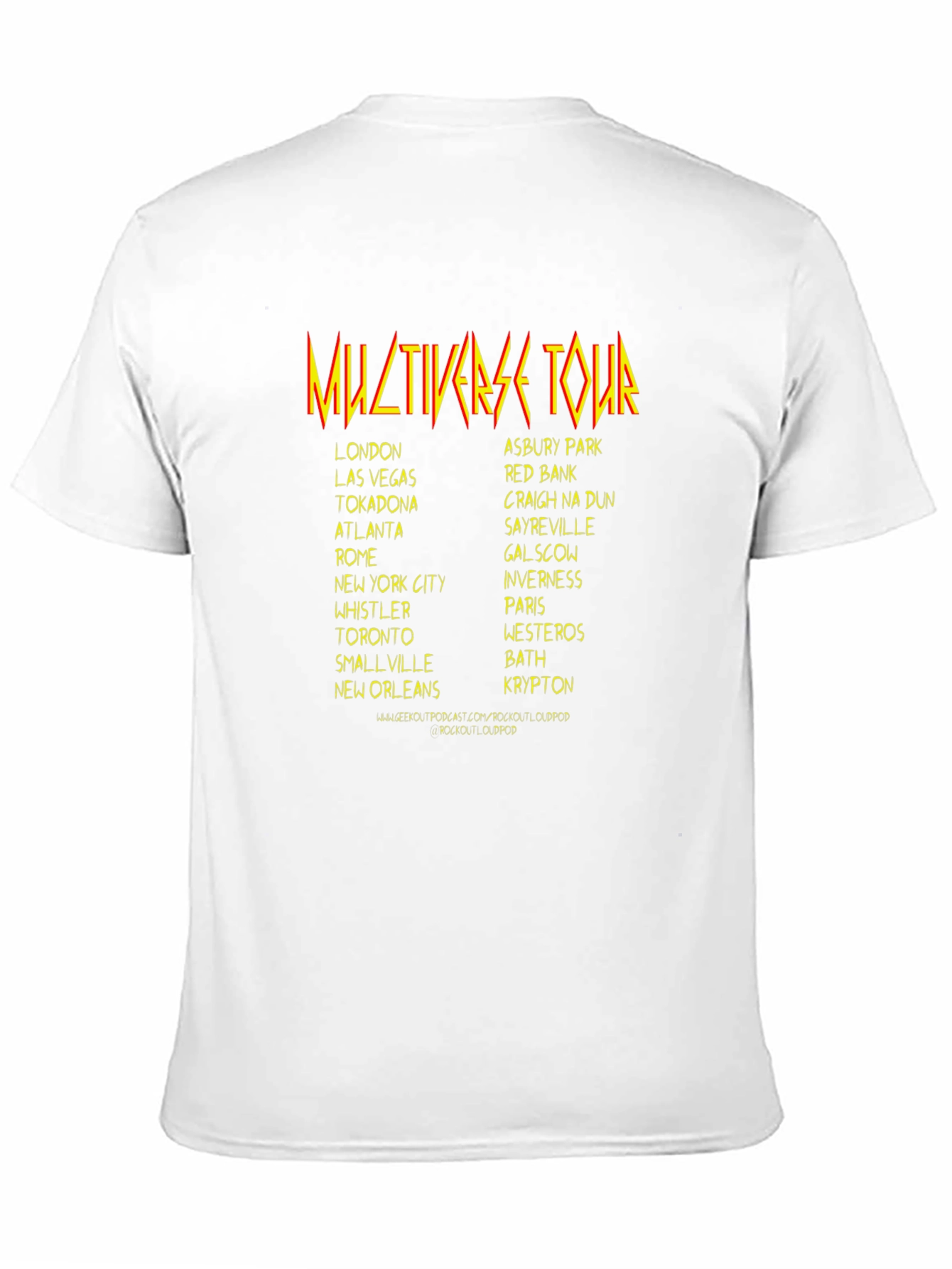 Multiverse Tour Black Graphic T-Shirt