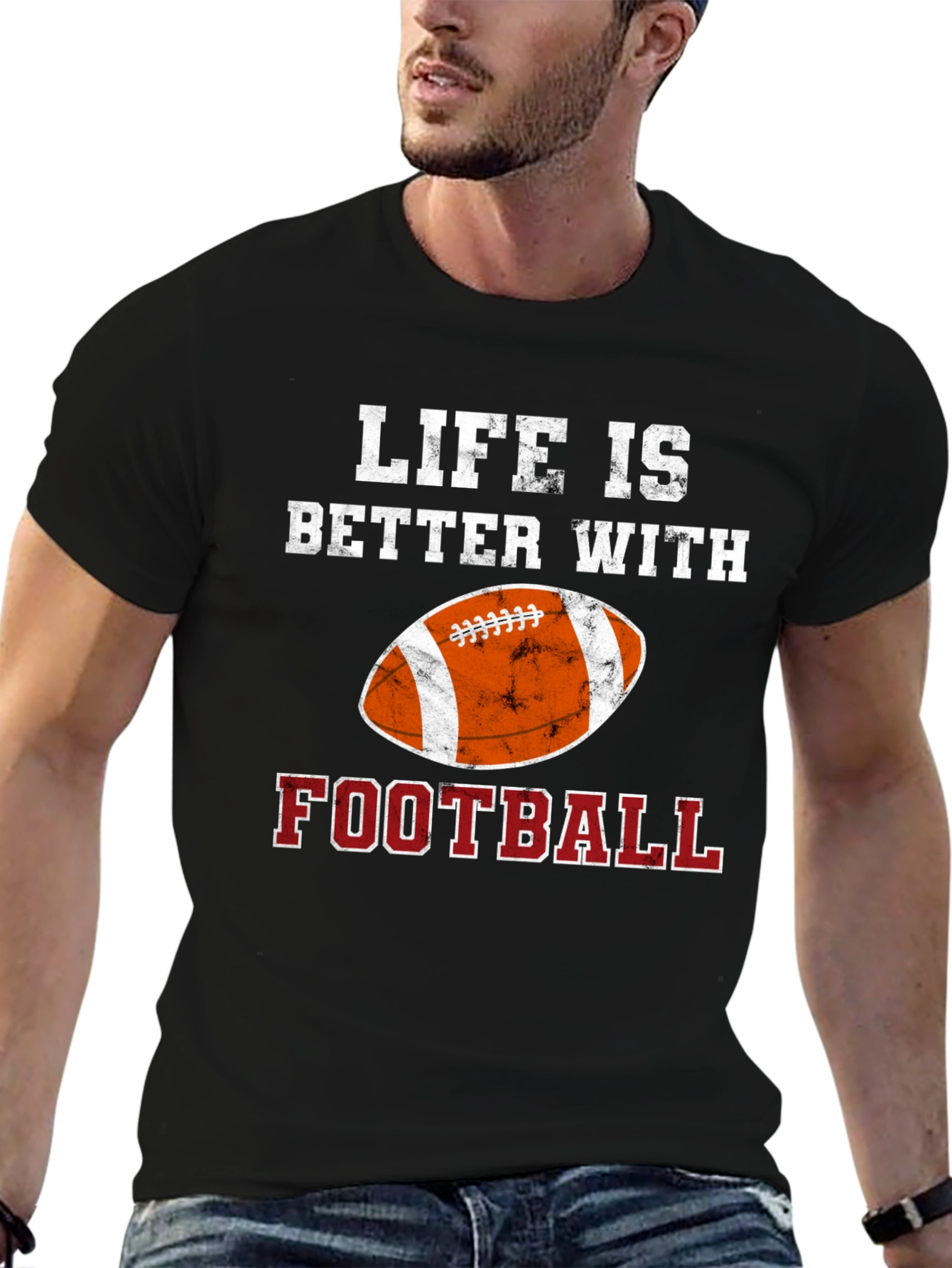 Life Is Better With Football T-Shirt
