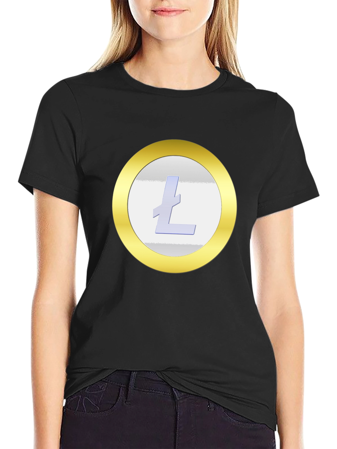 Litecoin Crypto T-Shirt - Black