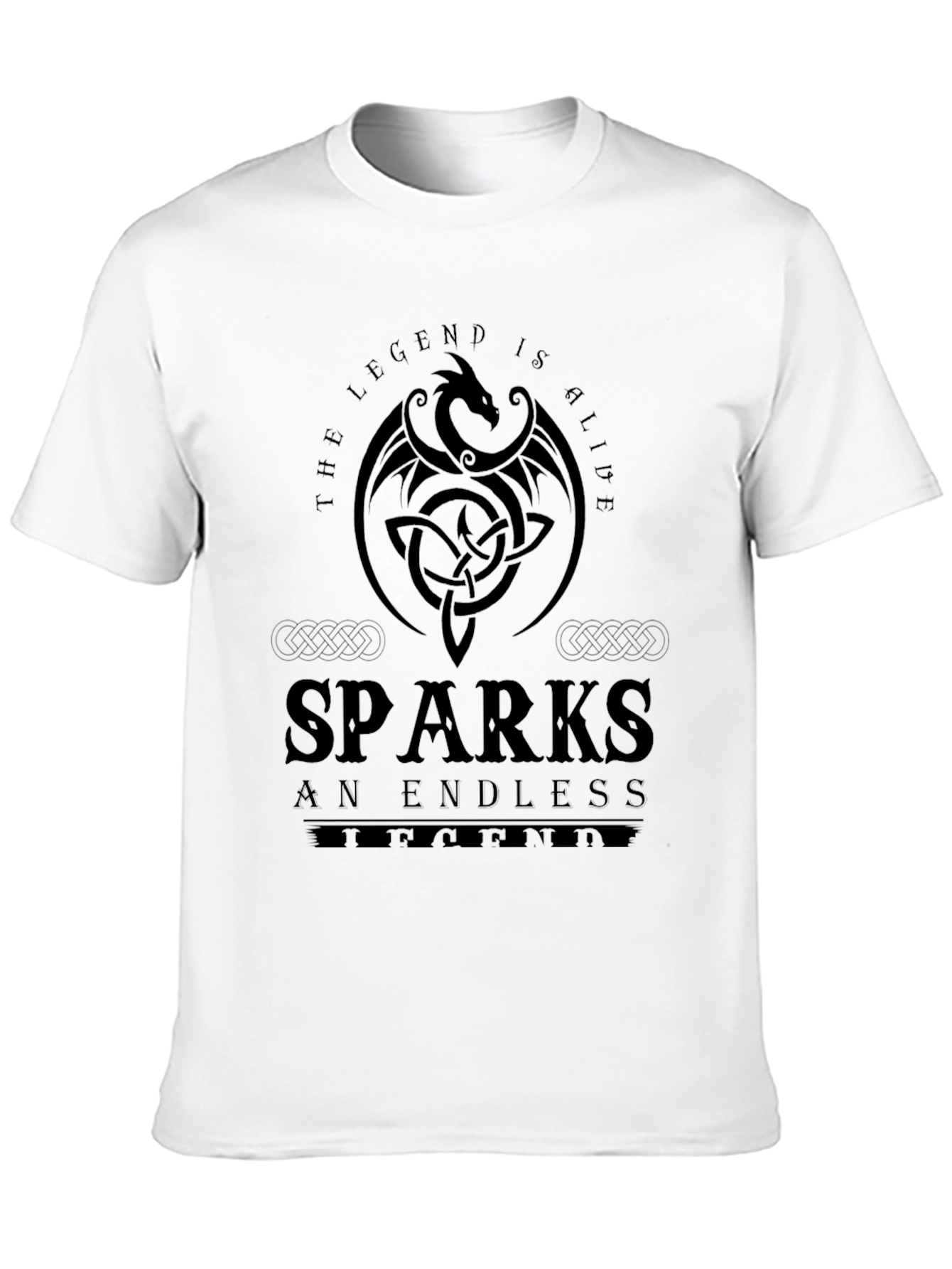 Dragon Legend Black Graphic T-Shirt