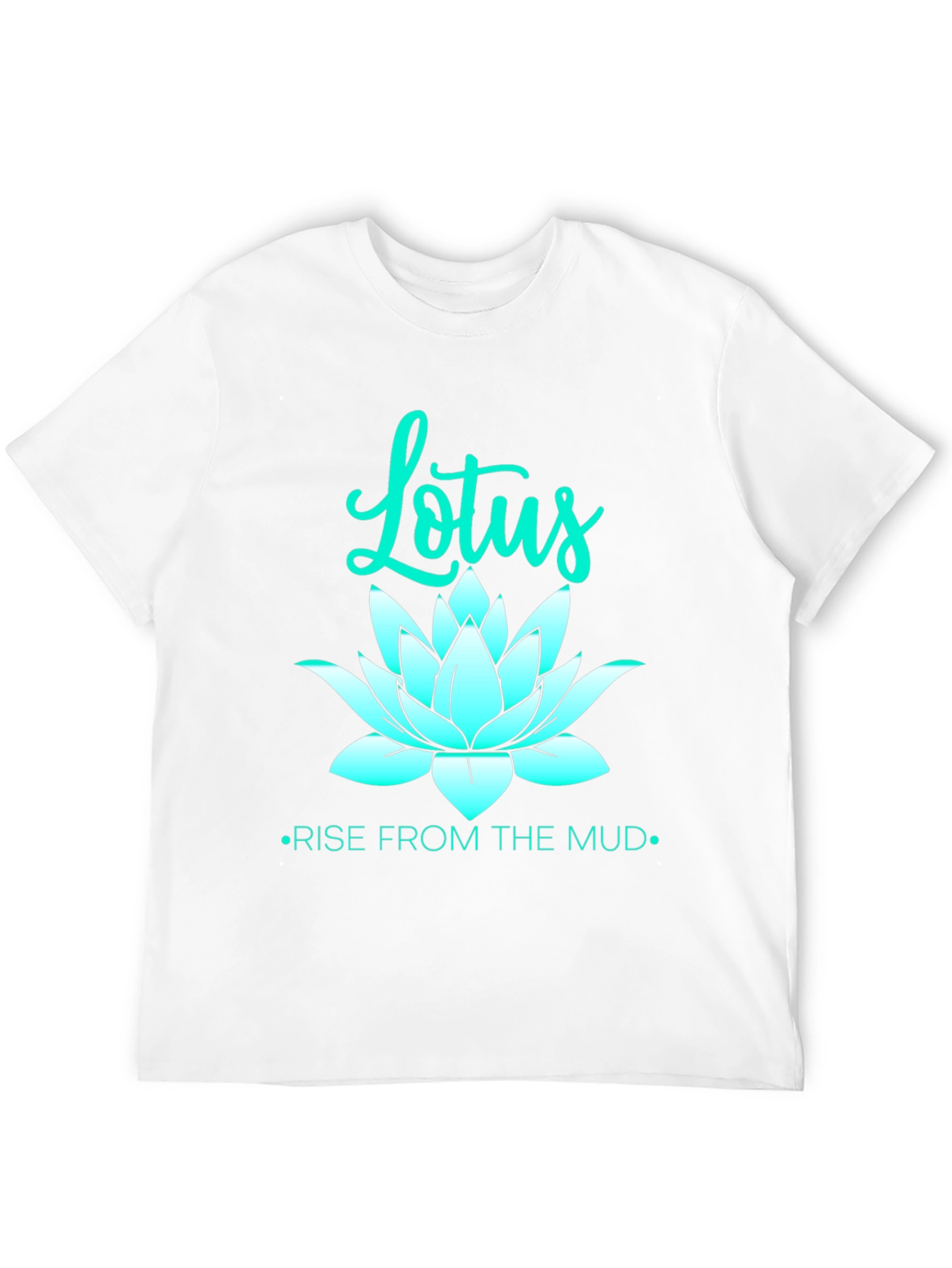 Lotus Rise Graphic Tee - Black Unisex T-Shirt