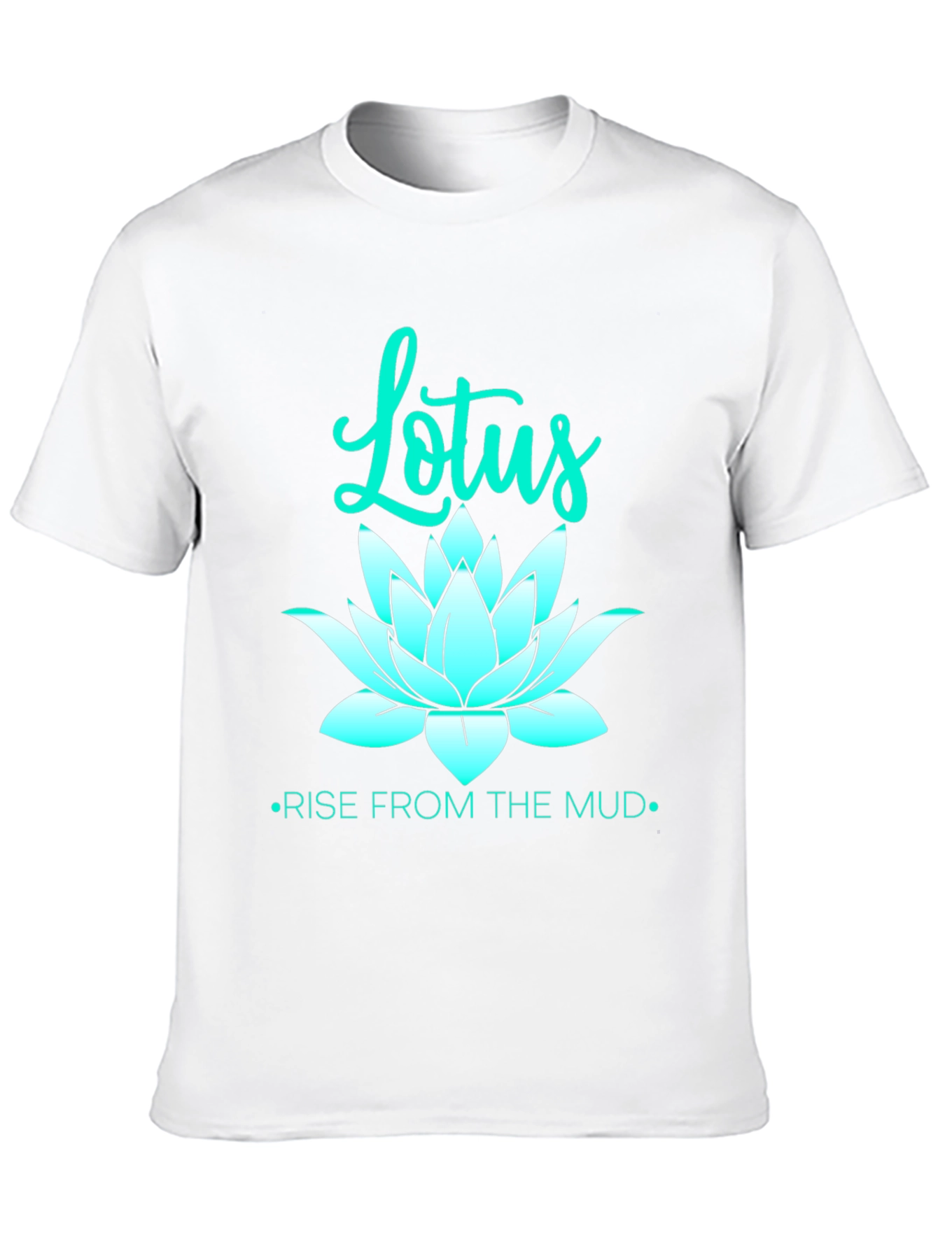Lotus Rise Graphic Tee - Black Unisex T-Shirt