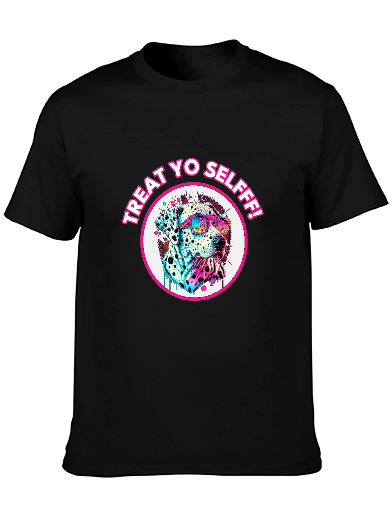 Treat Yo Self Dalmatian T-Shirt - Cool Dog Tee