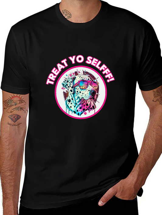 Treat Yo Self Dalmatian T-Shirt - Cool Dog Tee