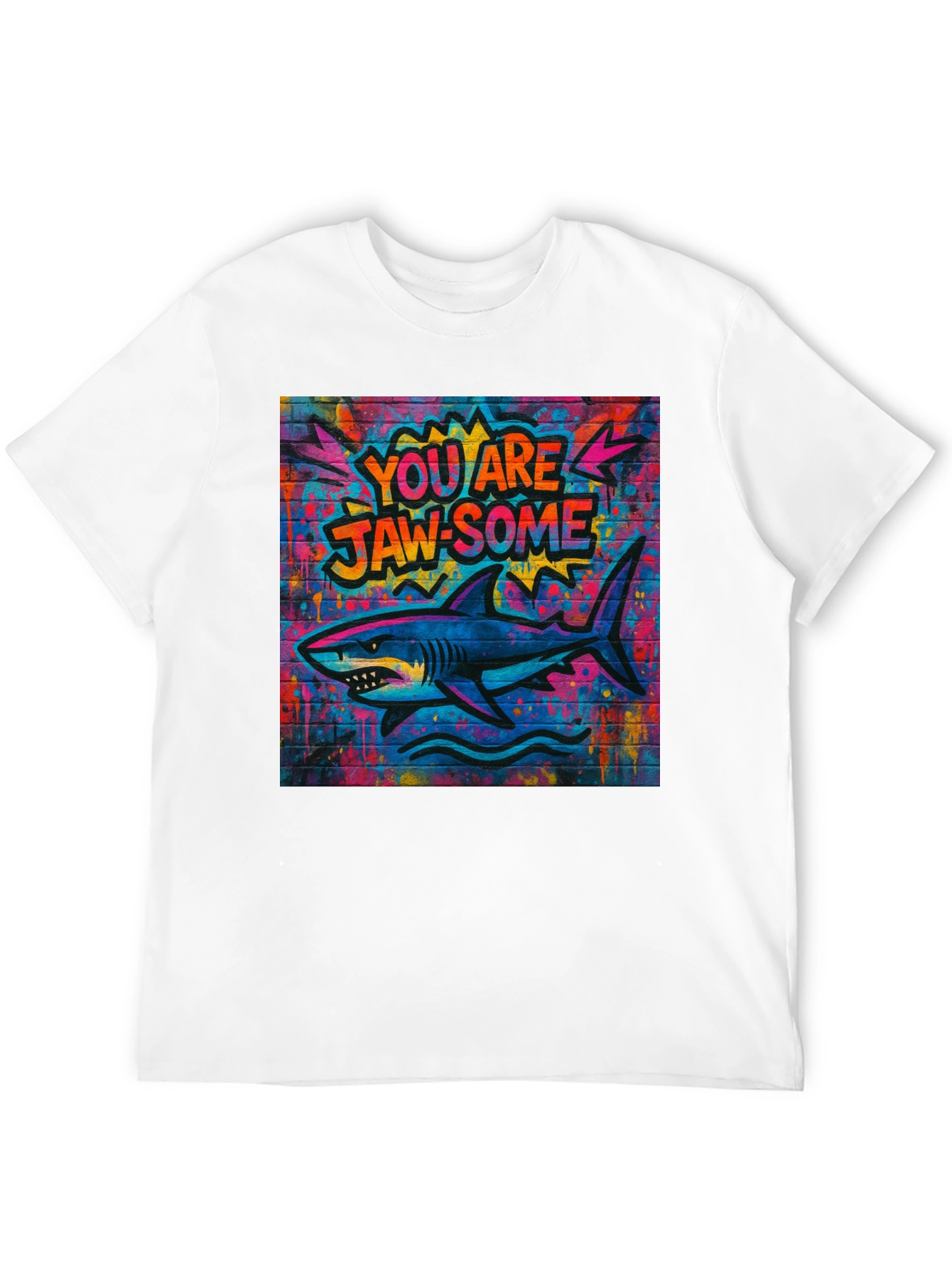 Jaw-some Shark Graphic Tee - Urban Streetwear