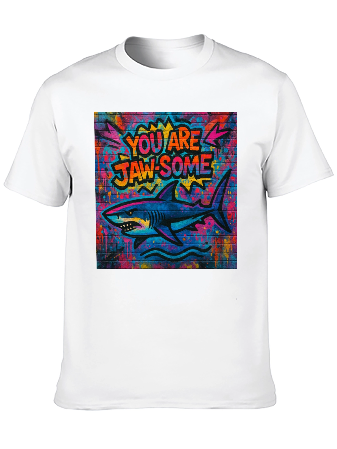 Jaw-some Shark Graphic Tee - Urban Streetwear